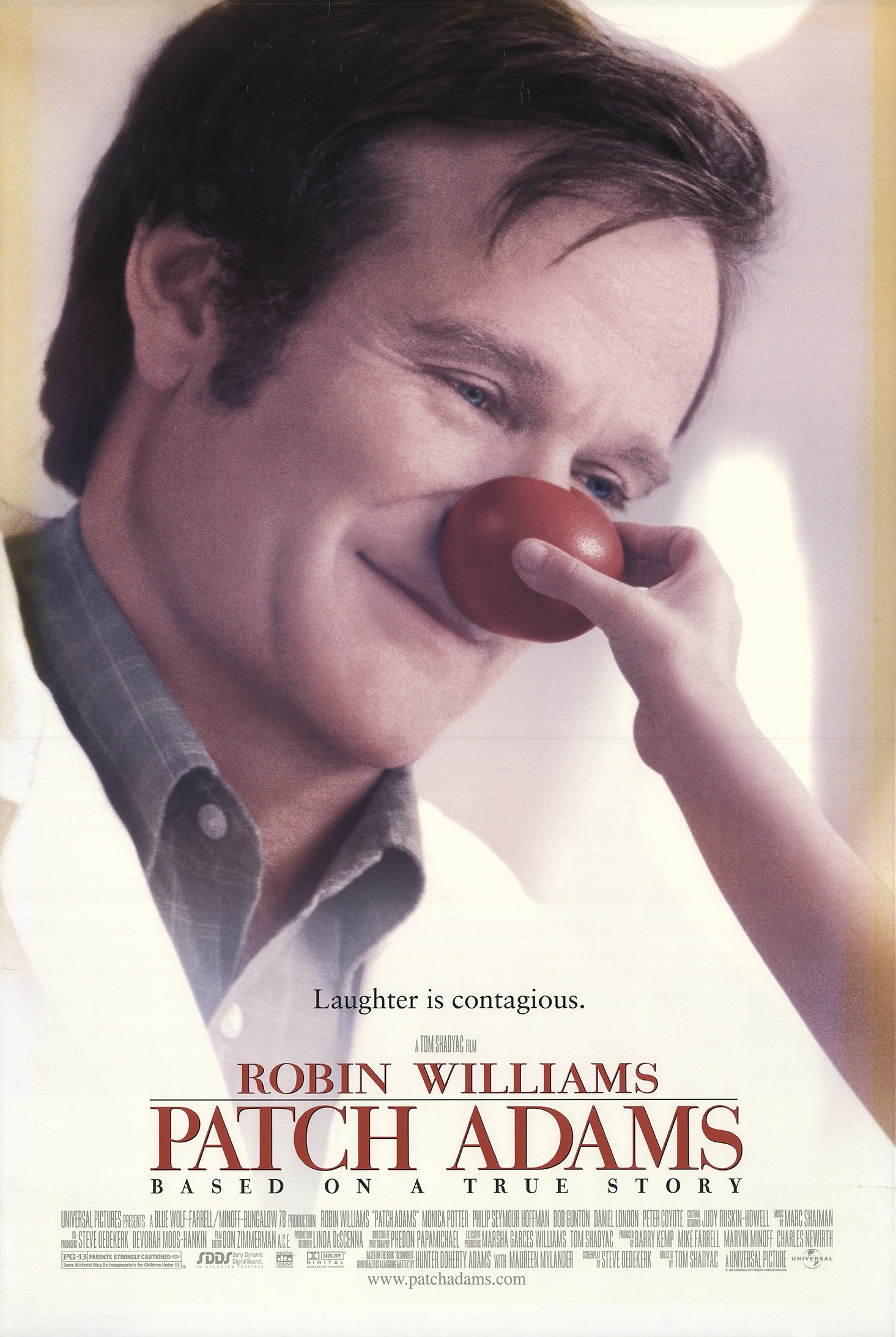 Mega Sized Movie Poster Image for Patch Adams (#1 of 4)
