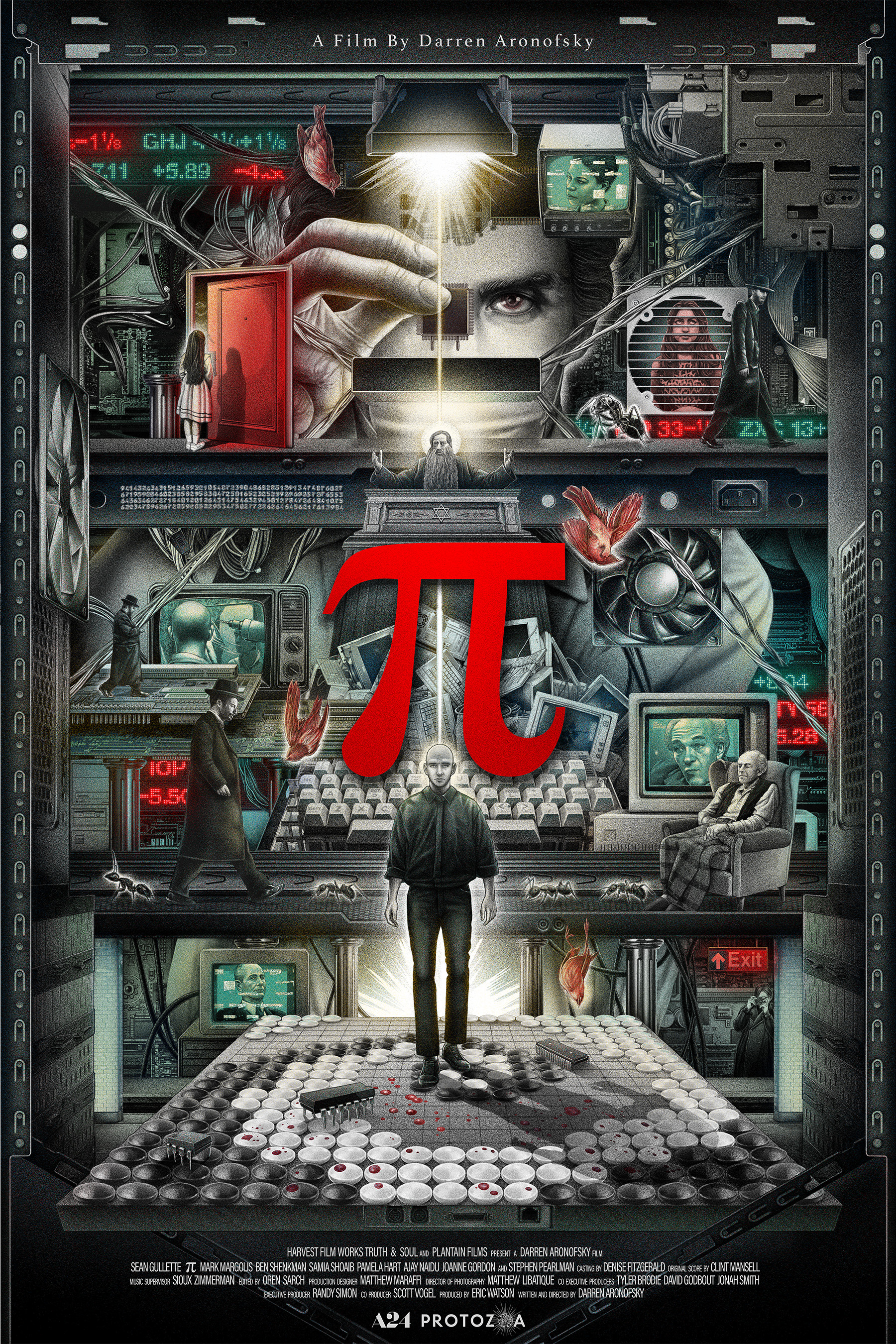 Mega Sized Movie Poster Image for Pi (#3 of 3)