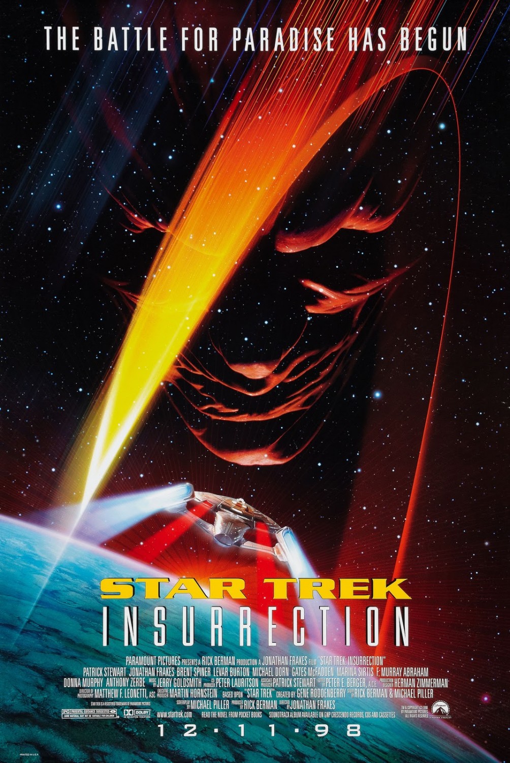 Extra Large Movie Poster Image for Star Trek: Insurrection 
