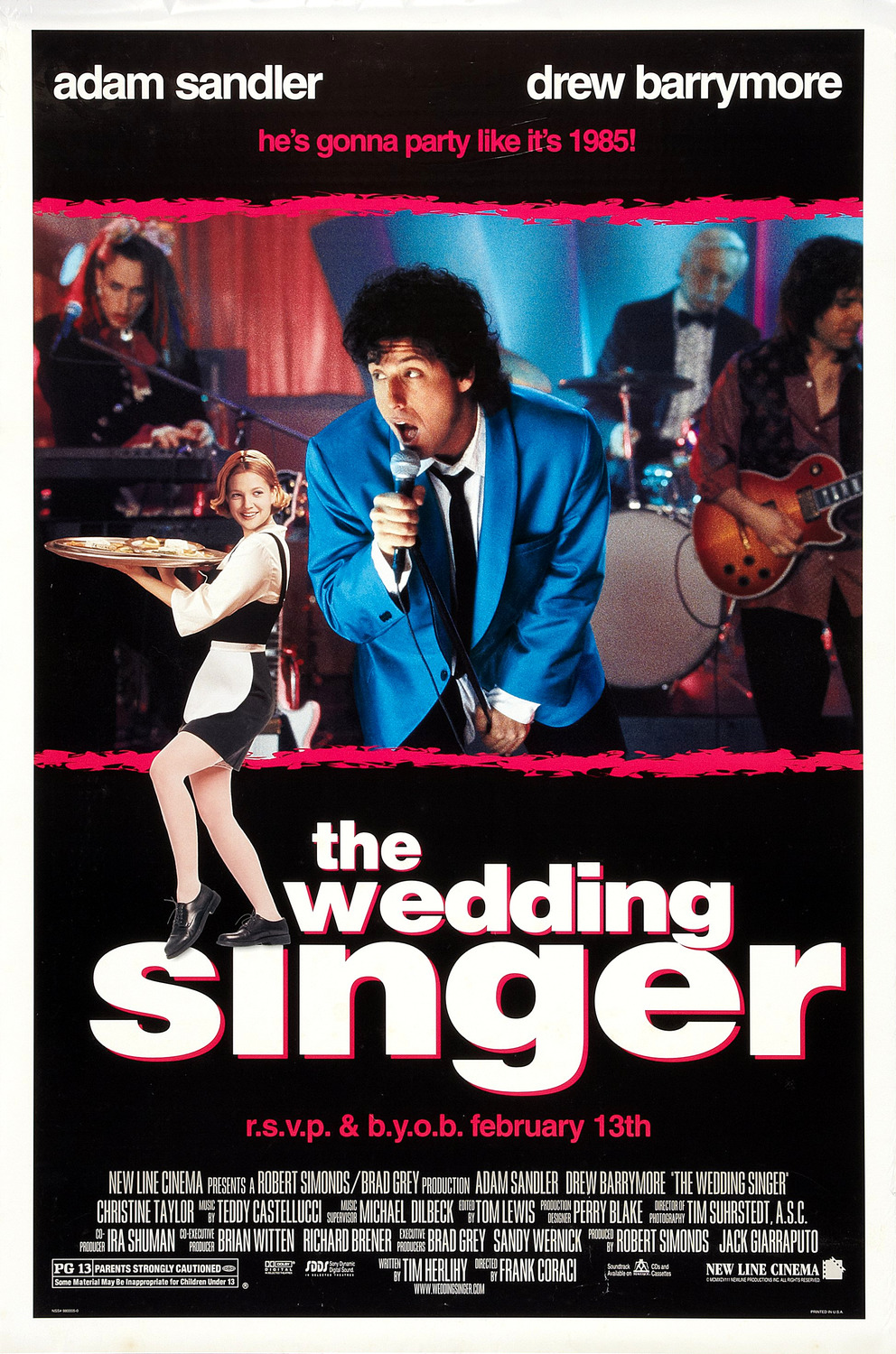 Extra Large Movie Poster Image for The Wedding Singer (#1 of 2)