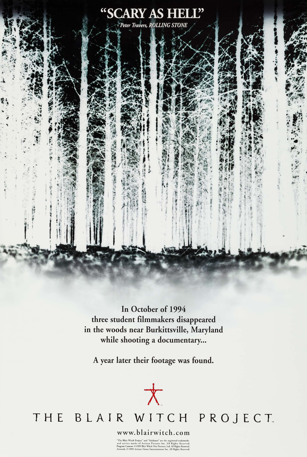 Extra Large Movie Poster Image for The Blair Witch Project (#1 of 3)