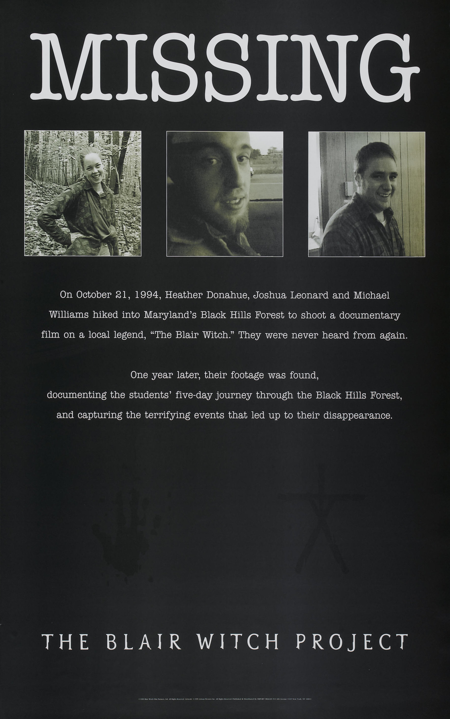 references for the blair witch project 1999 posters
