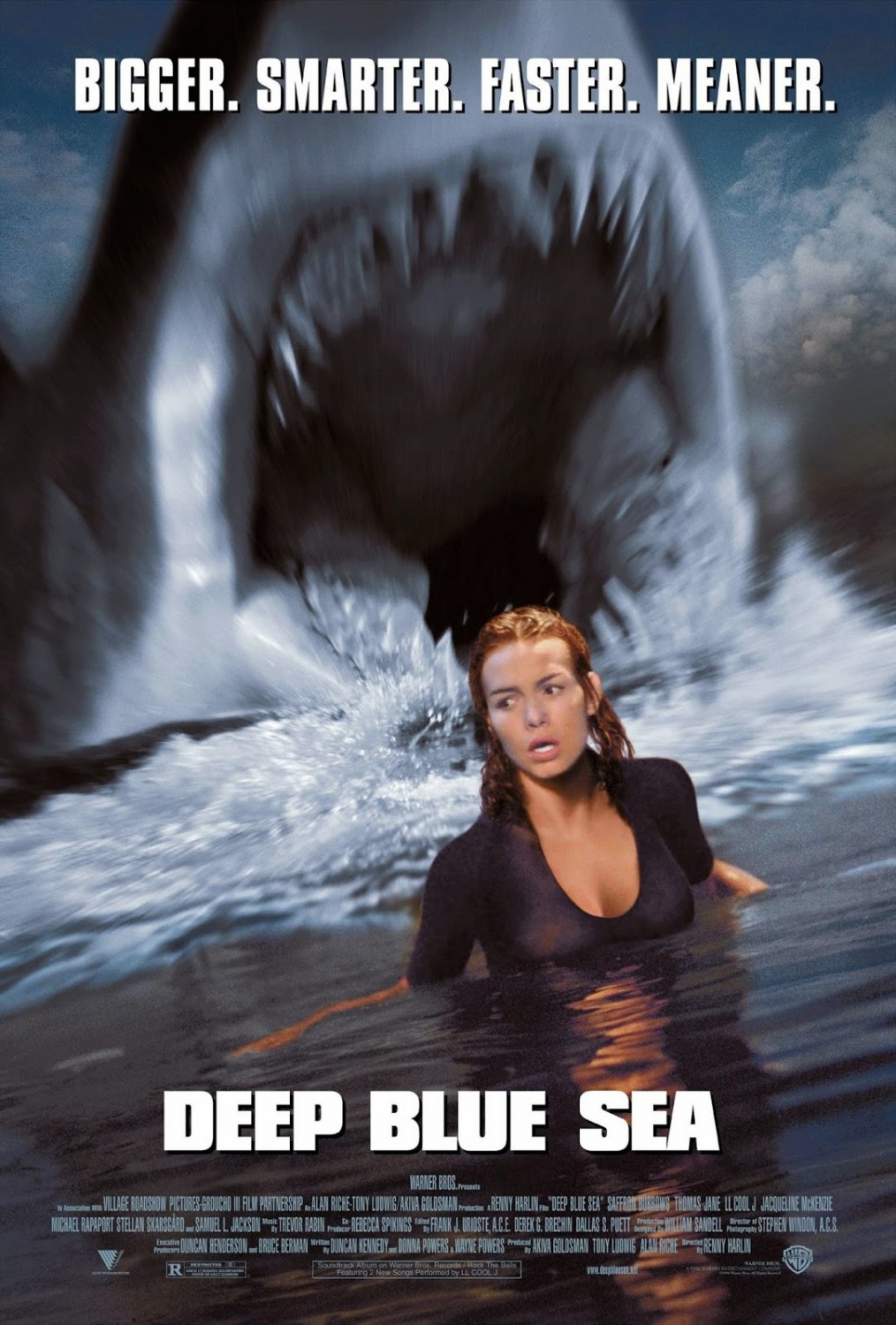Extra Large Movie Poster Image for Deep Blue Sea (#1 of 3)