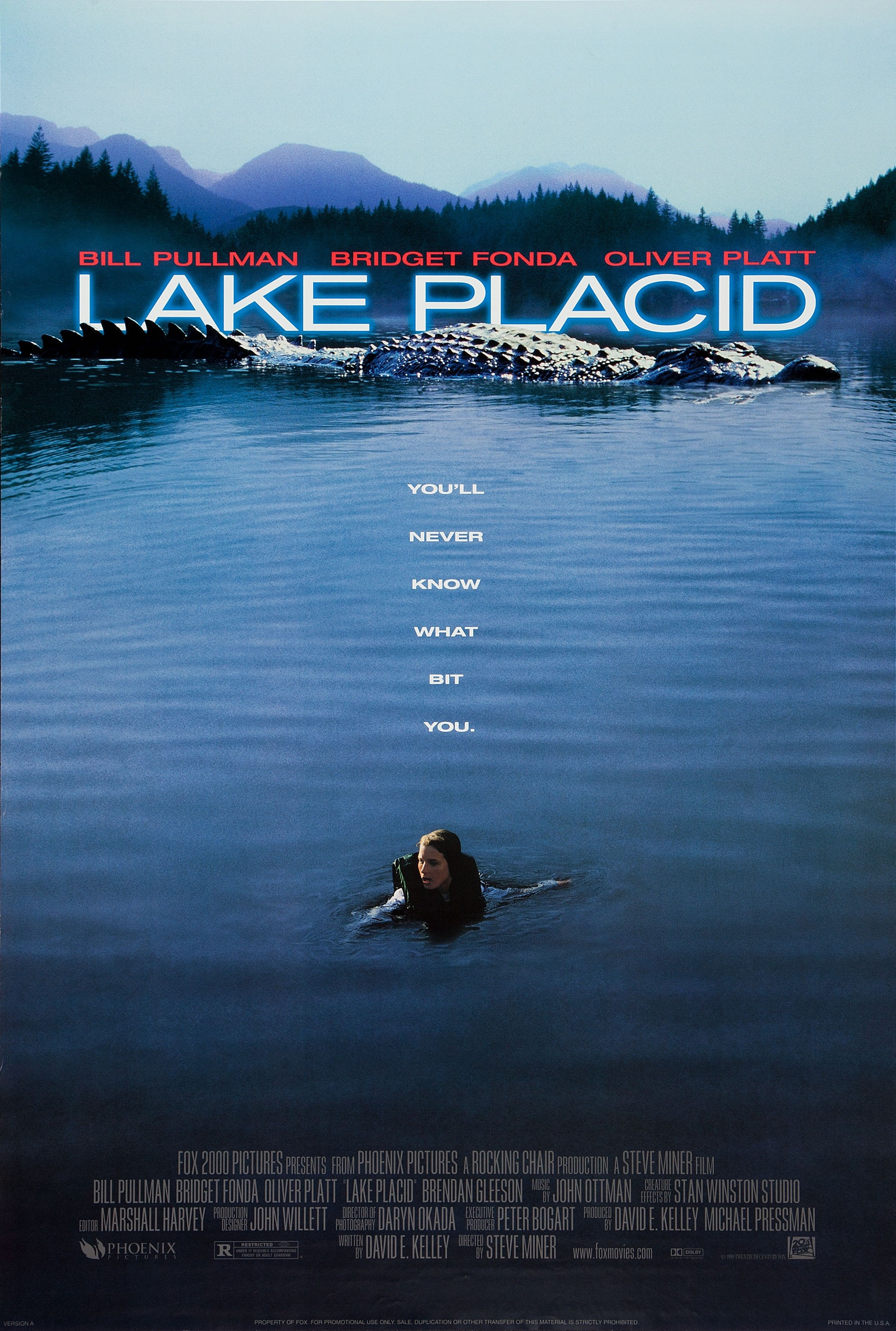 Mega Sized Movie Poster Image for Lake Placid (#1 of 2)