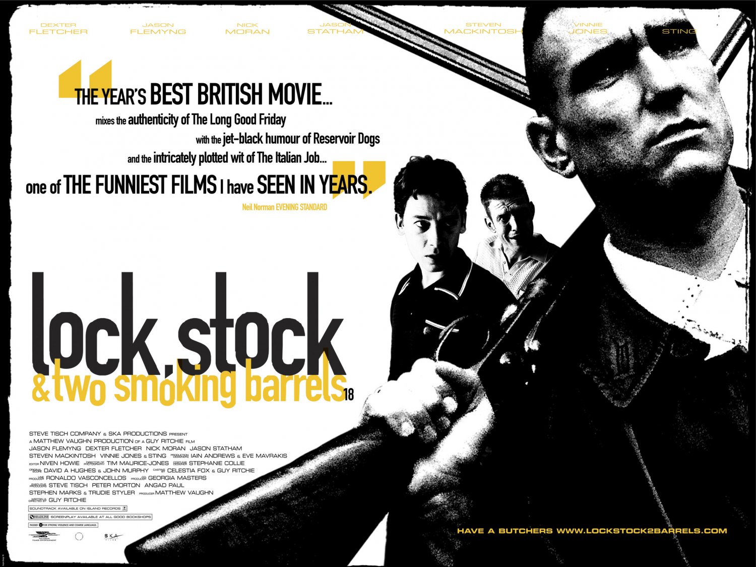 Extra Large Movie Poster Image for Lock, Stock, and Two Smoking Barrels (#3 of 3)