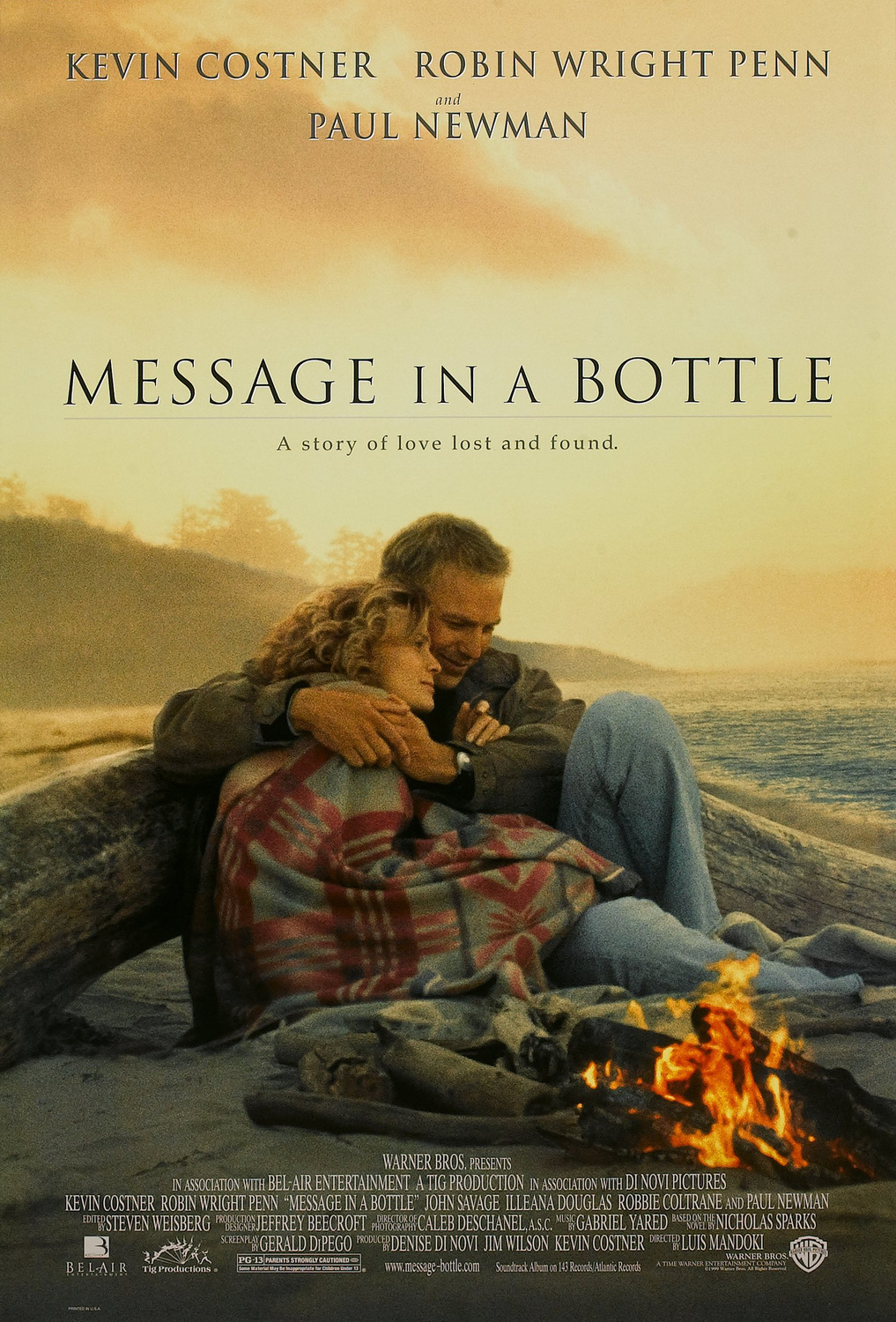 Extra Large Movie Poster Image for Message in a Bottle (#1 of 3)