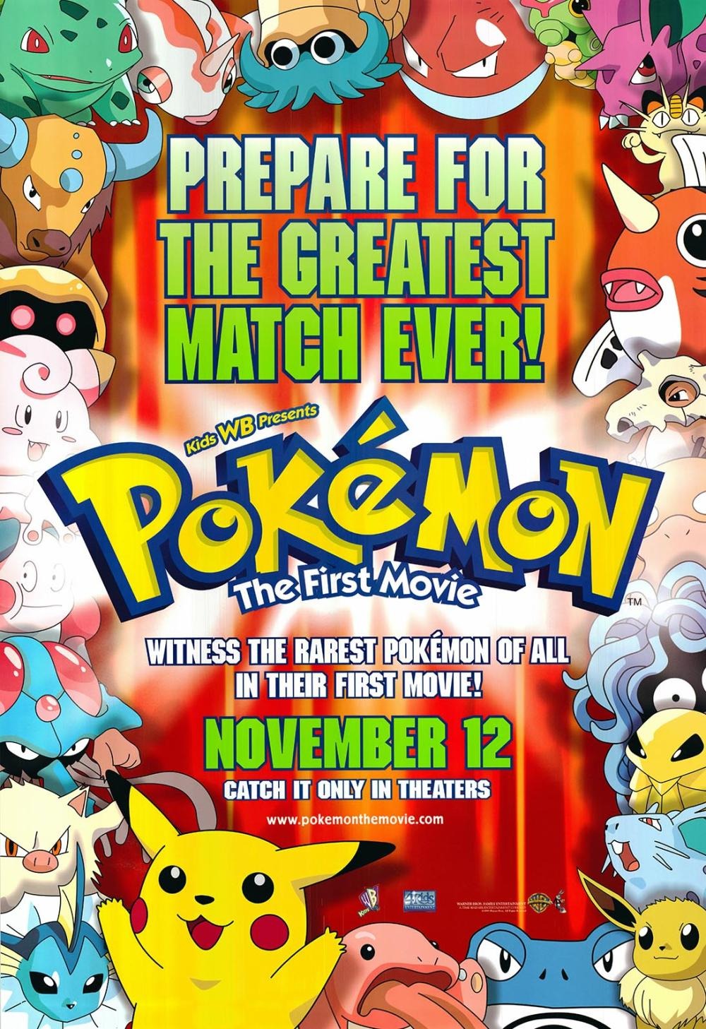 Extra Large Movie Poster Image for Pokemon the First Movie (#1 of 2)