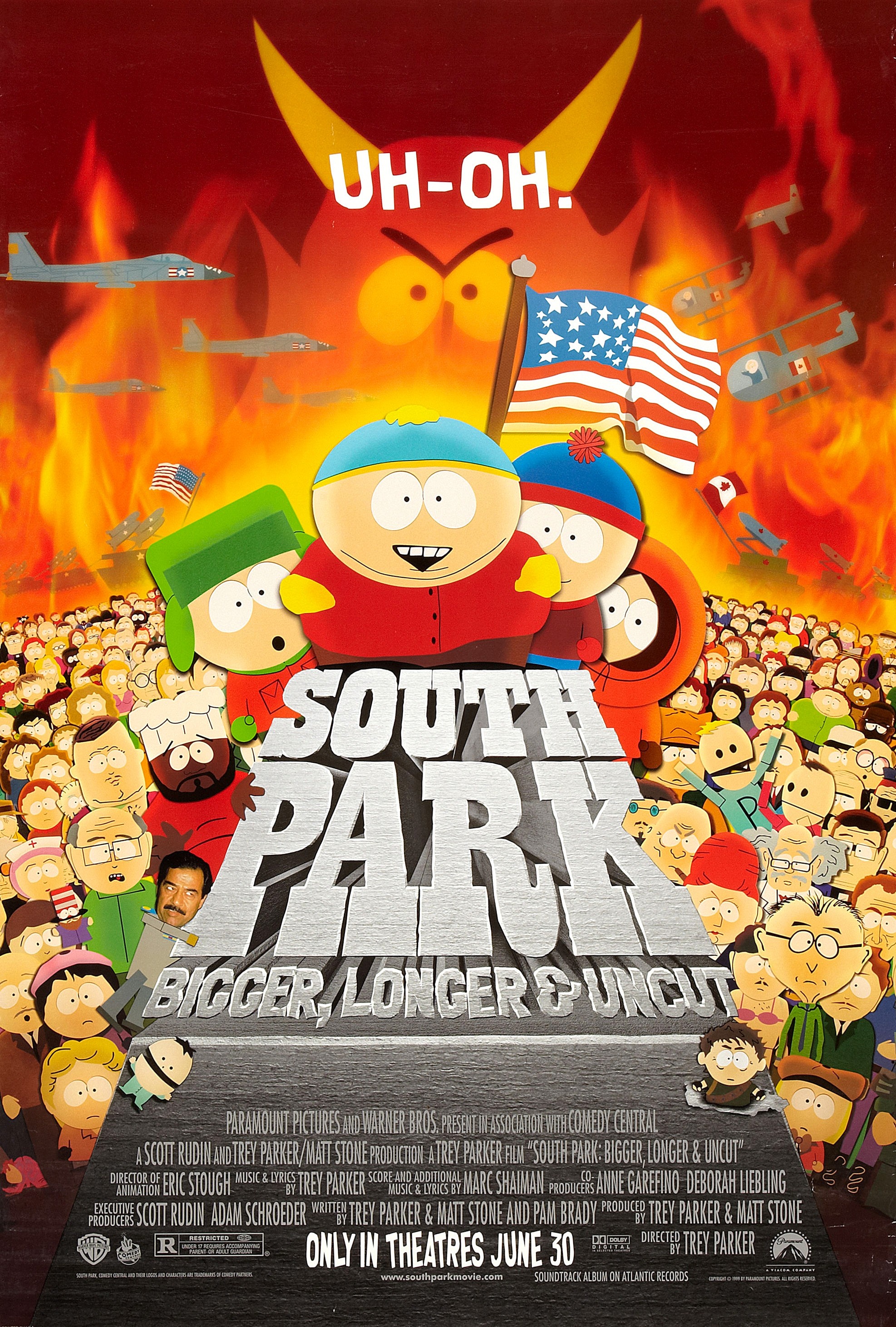 Mega Sized Movie Poster Image for South Park: Bigger, Longer, & Uncut 