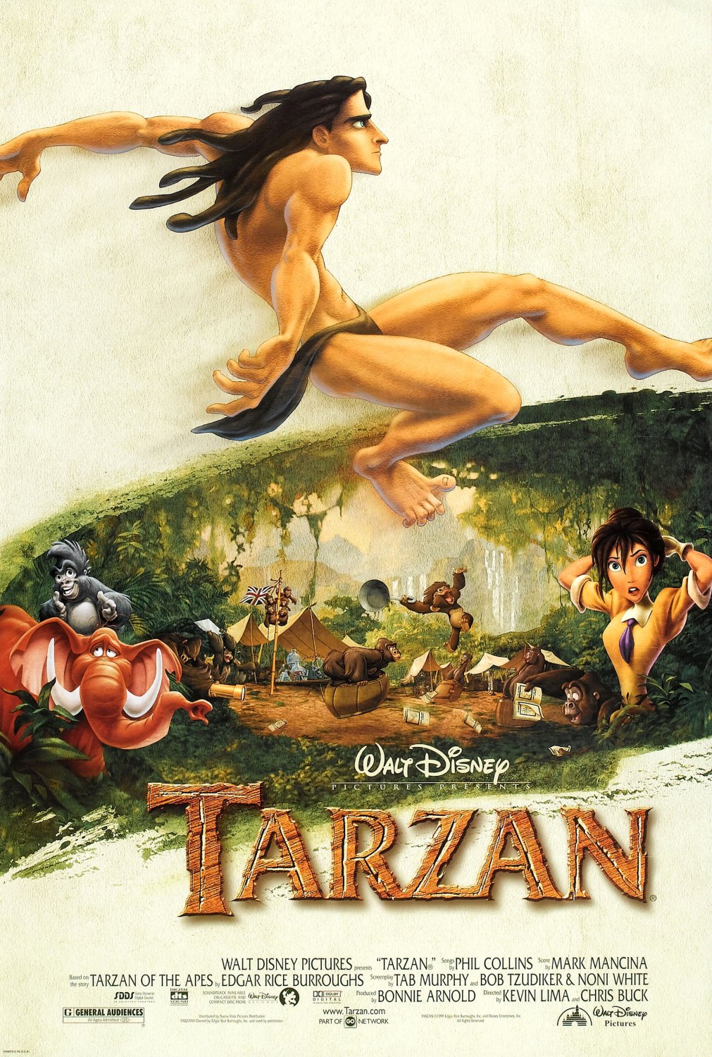 Extra Large Movie Poster Image for Tarzan (#2 of 4)