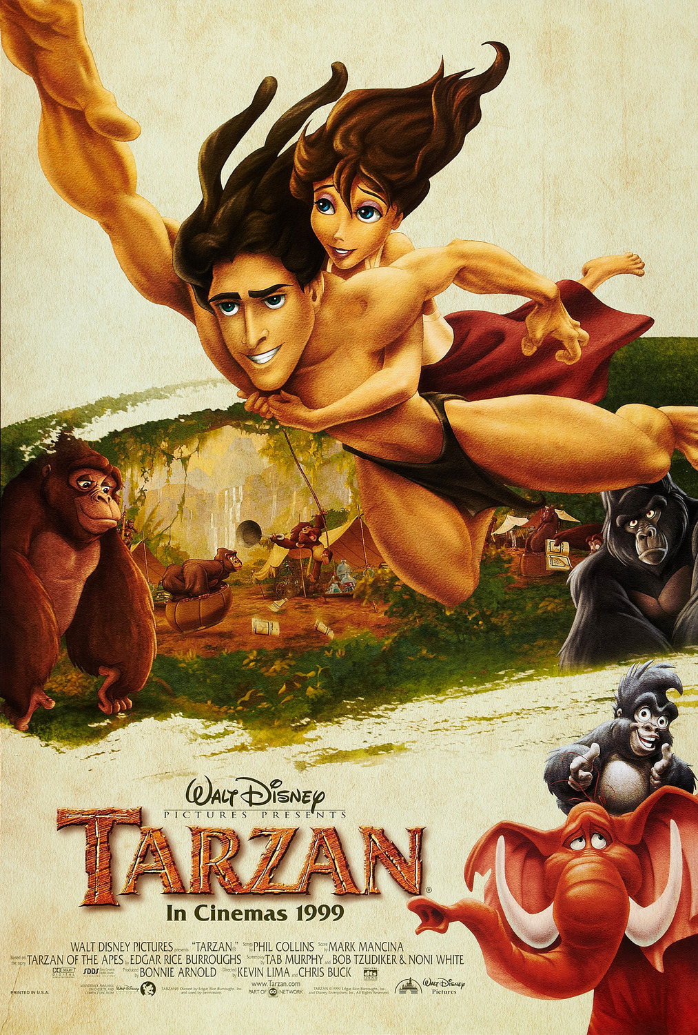 Extra Large Movie Poster Image for Tarzan (#3 of 4)