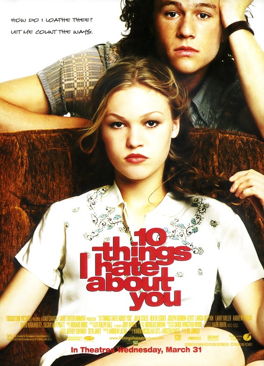 10 Things I Hate About You Movie Poster 1 Of 2 IMP Awards 10 Things I Hate About You Movie Poster 1 Of 2 IMP Awards