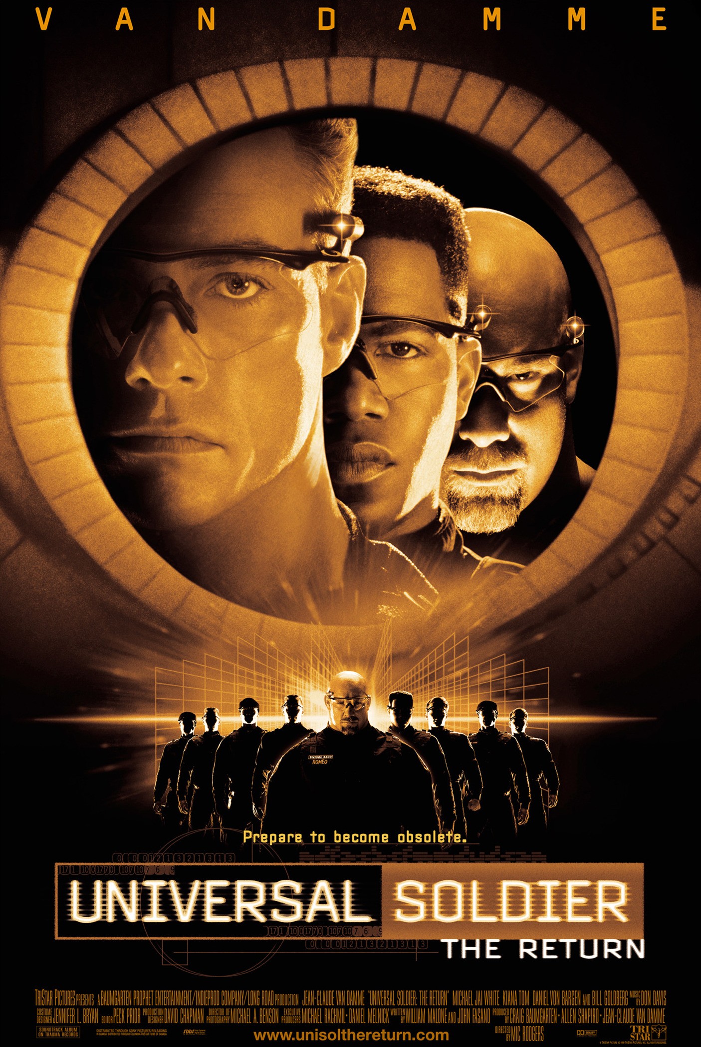Mega Sized Movie Poster Image for Universal Soldier: The Return 