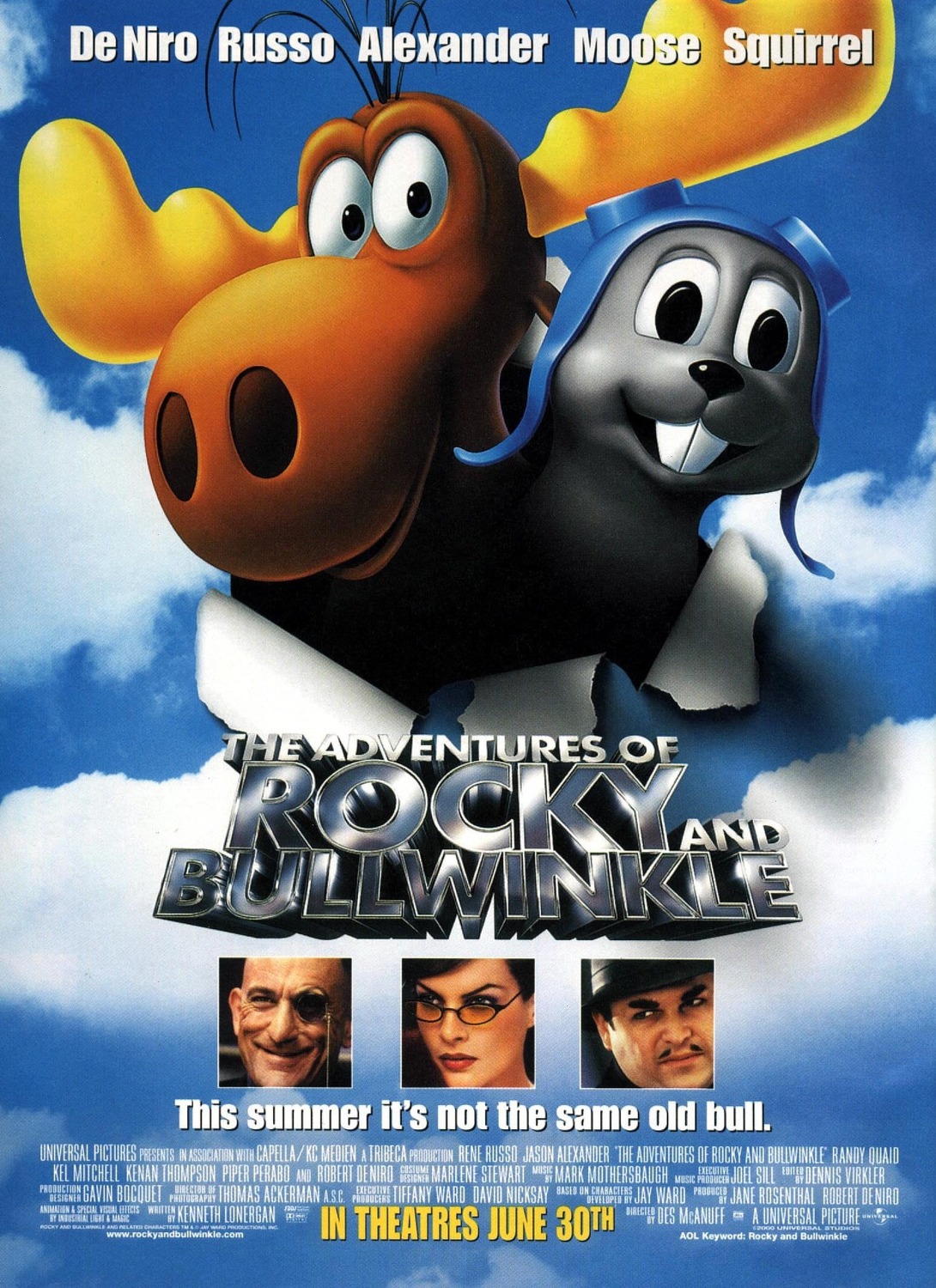 Extra Large Movie Poster Image for The Adventures of Rocky and Bullwinkle (#1 of 2)