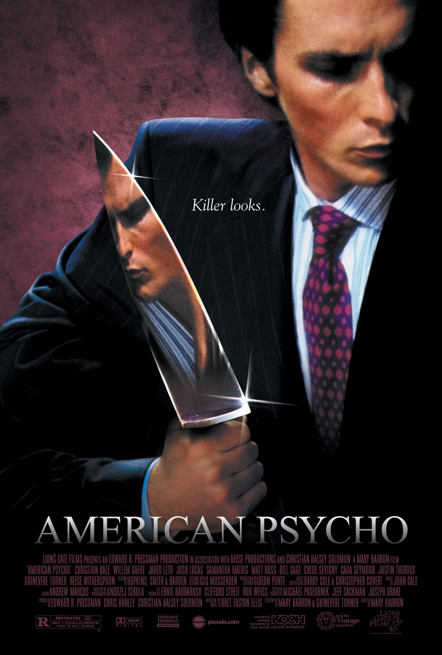 Mega Sized Movie Poster Image for American Psycho (#2 of 5)