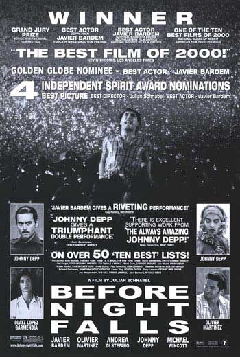 Before Night Falls Movie Poster