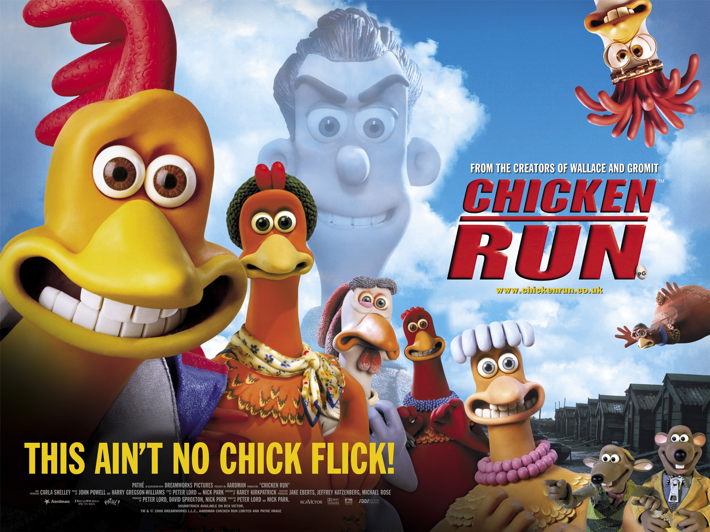 Mega Sized Movie Poster Image for Chicken Run (#1 of 11)