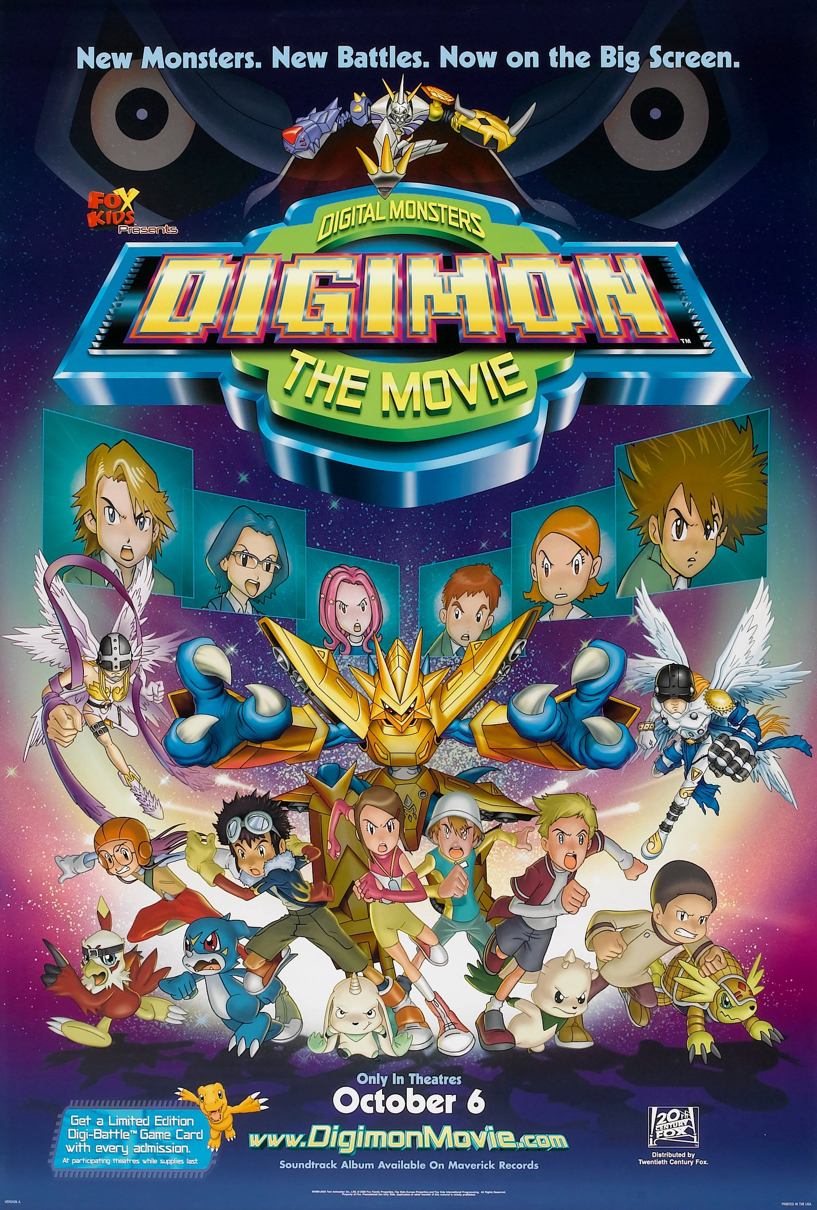 Mega Sized Movie Poster Image for Digimon: The Movie 