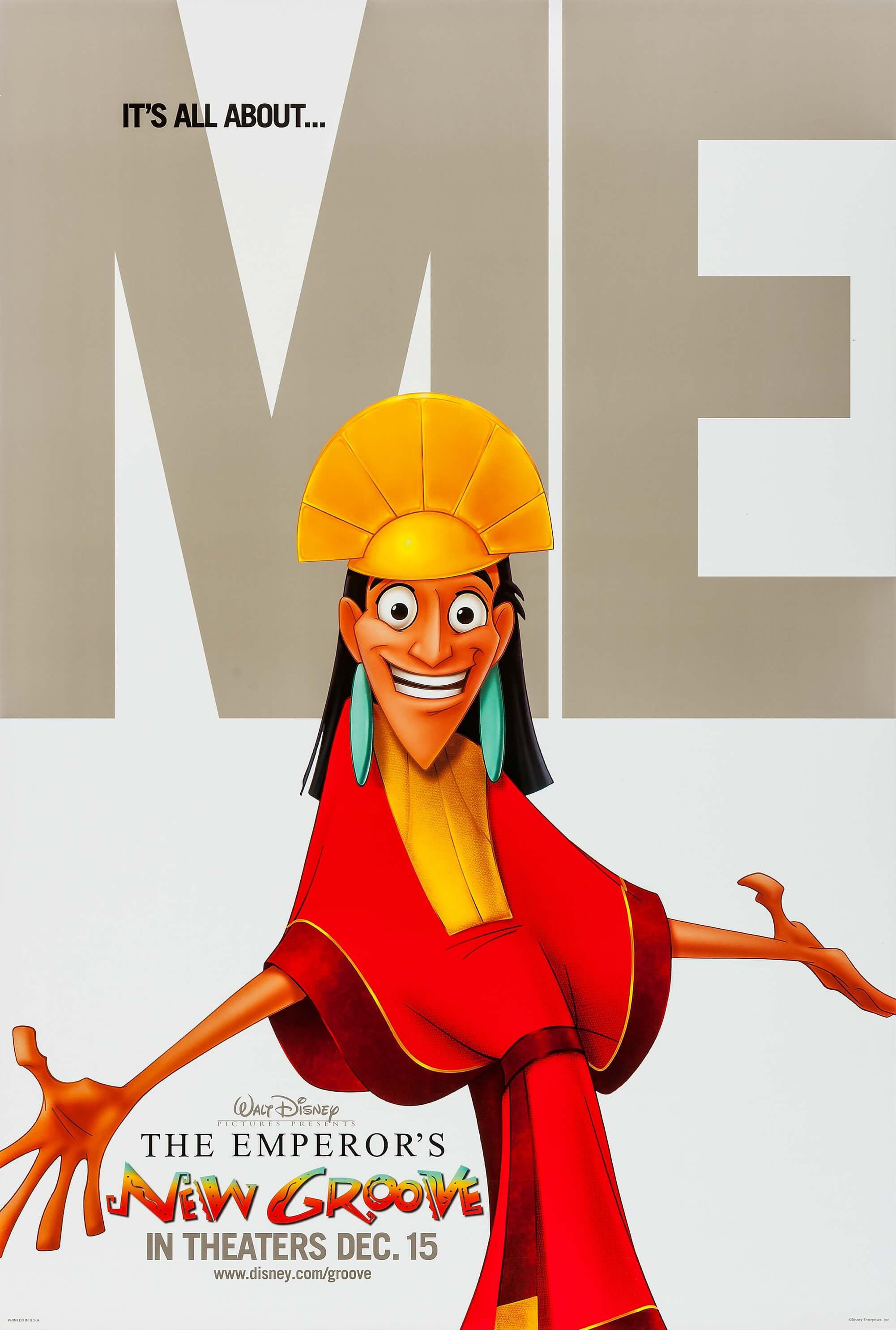 Mega Sized Movie Poster Image for The Emperor's New Groove (#1 of 6)