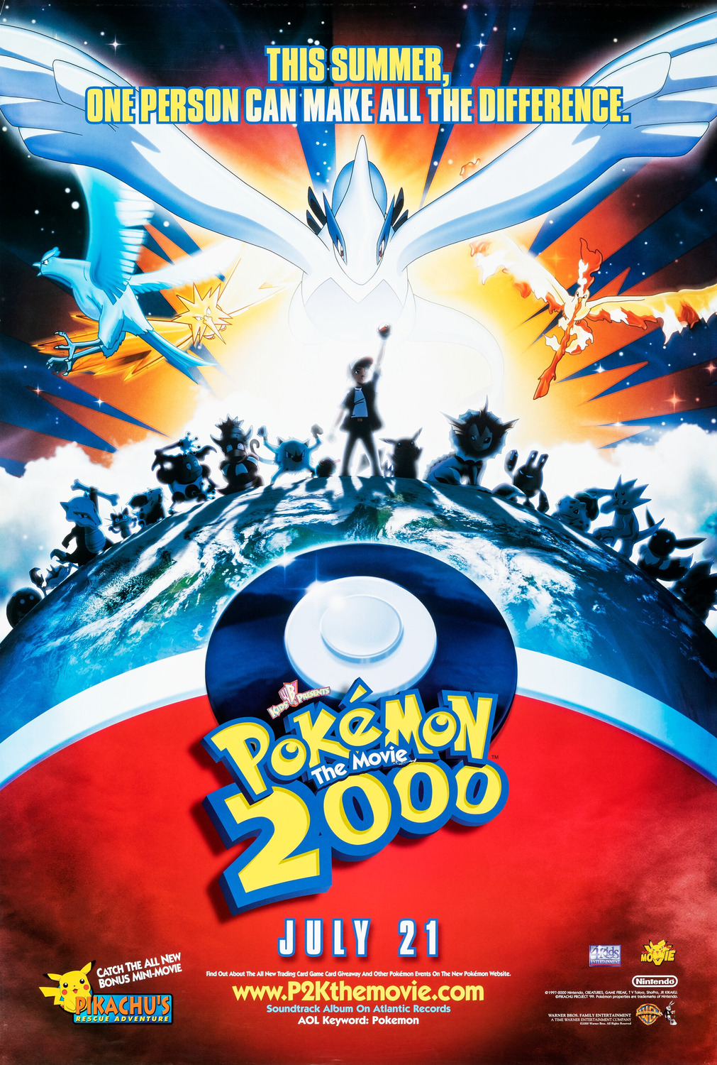 Extra Large Movie Poster Image for Pokemon 2000 