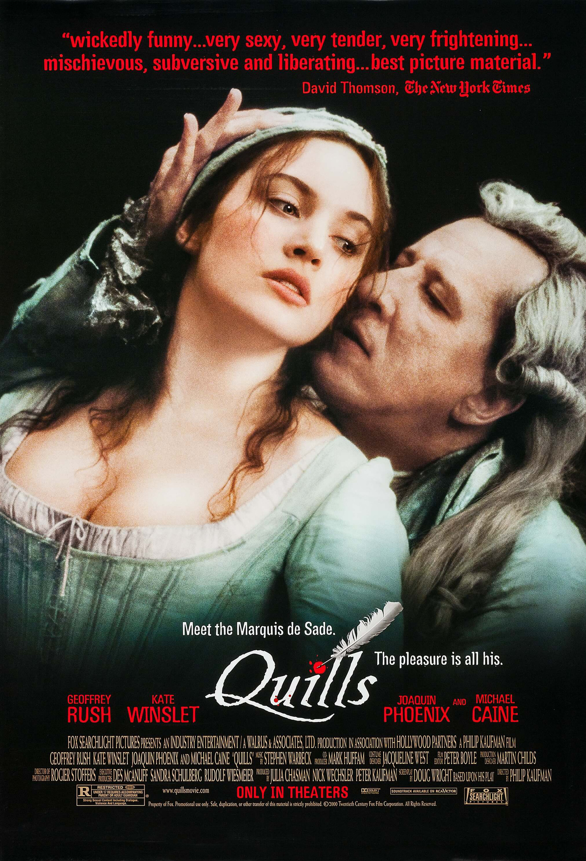 Mega Sized Movie Poster Image for Quills 