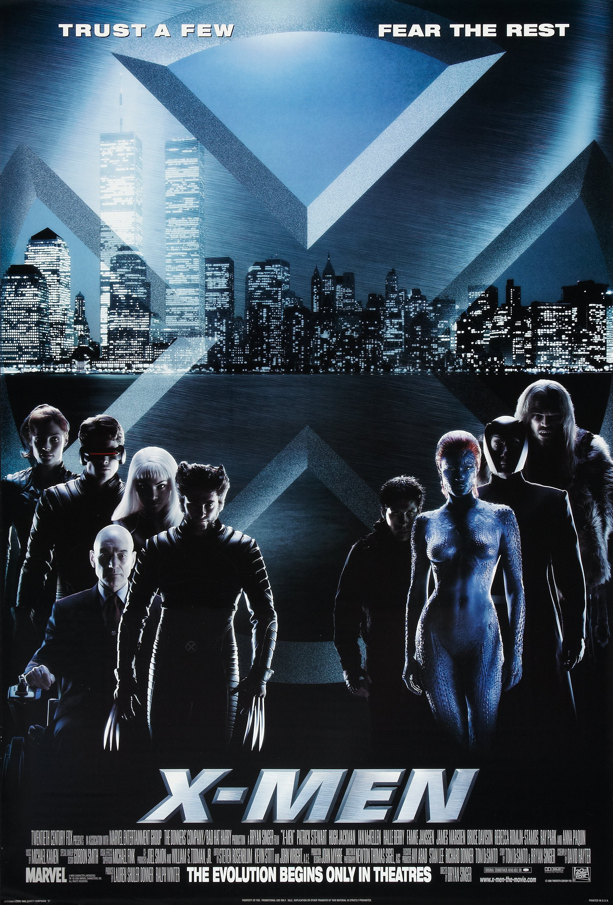Mega Sized Movie Poster Image for X-Men (#2 of 4)