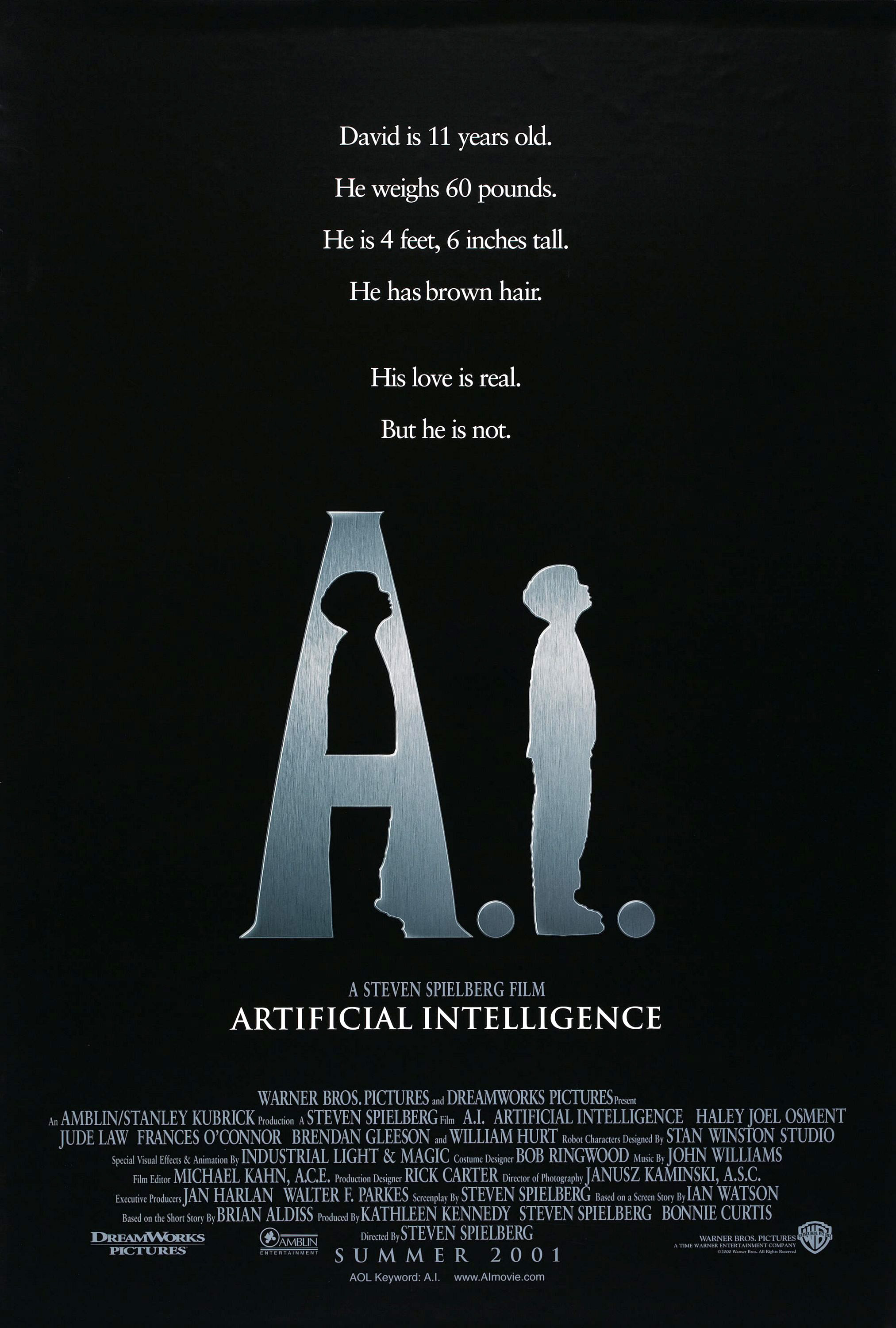 Mega Sized Movie Poster Image for A.I. Artificial Intelligence (#1 of 5)