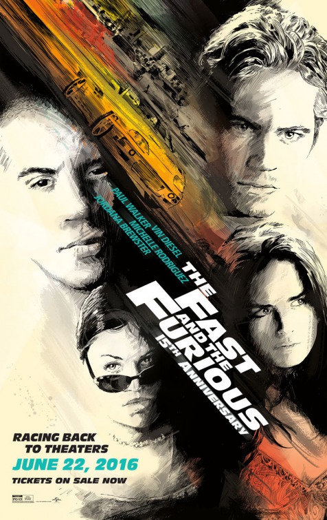 Fast And The Furious Movie Poster - 11x17, Vin Diesel & Paul Walker, Reproduction