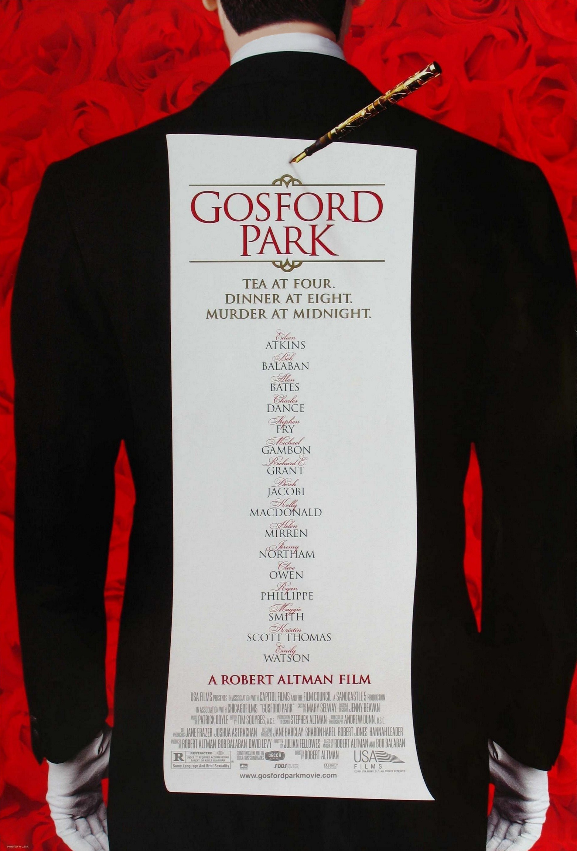 Mega Sized Movie Poster Image for Gosford Park (#1 of 2)