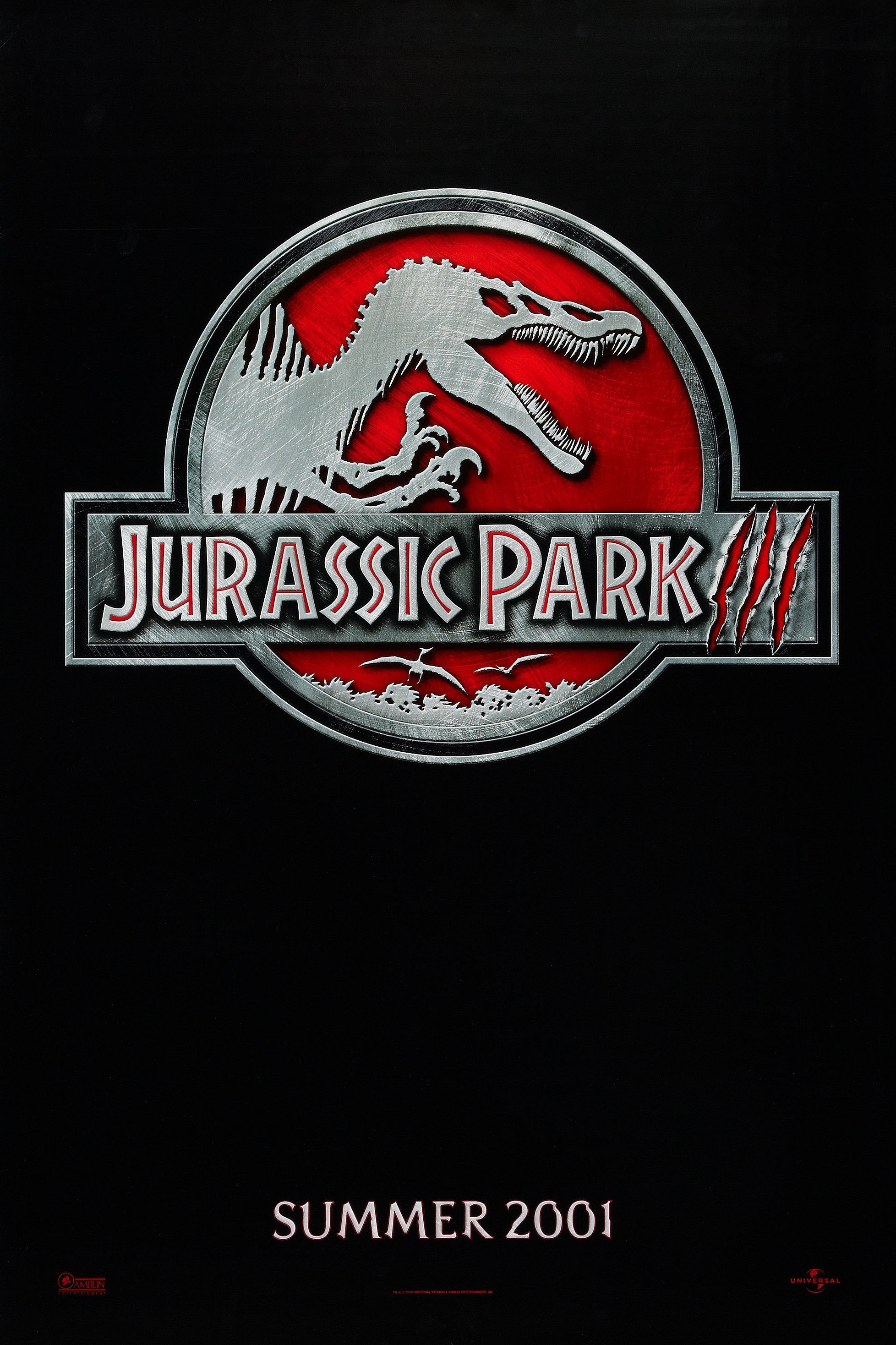 Mega Sized Movie Poster Image for Jurassic Park III (#1 of 3)