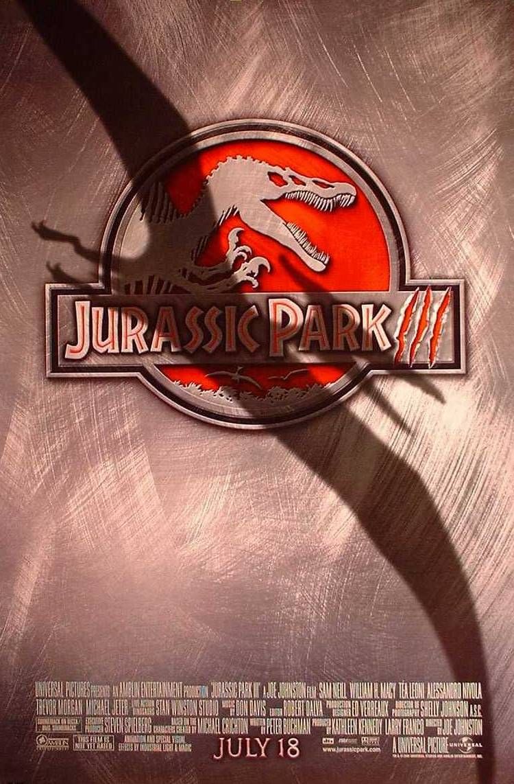 Extra Large Movie Poster Image for Jurassic Park III (#2 of 3)