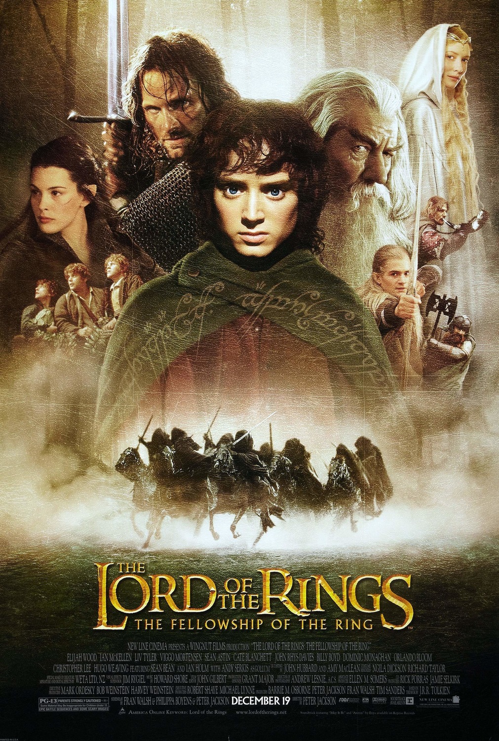 Extra Large Movie Poster Image for The Lord of the Rings: The Fellowship of the Ring (#4 of 4)