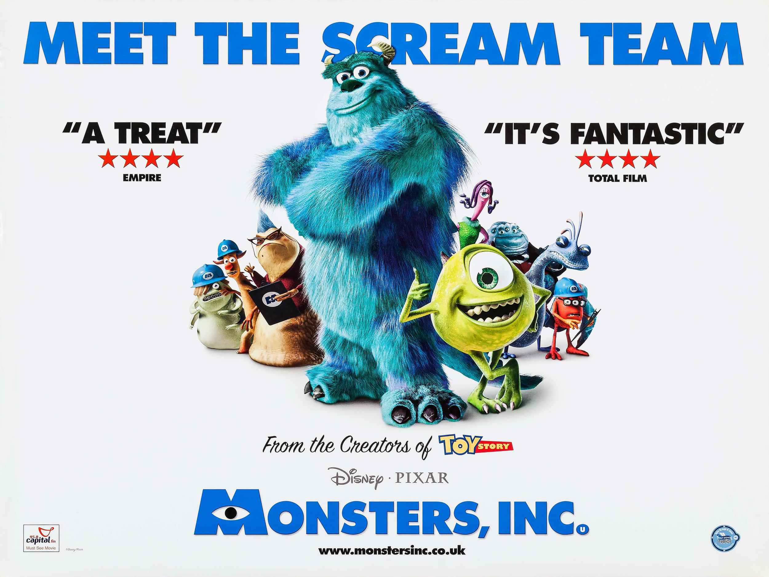 Mega Sized Movie Poster Image for Monsters, Inc. (#9 of 10)