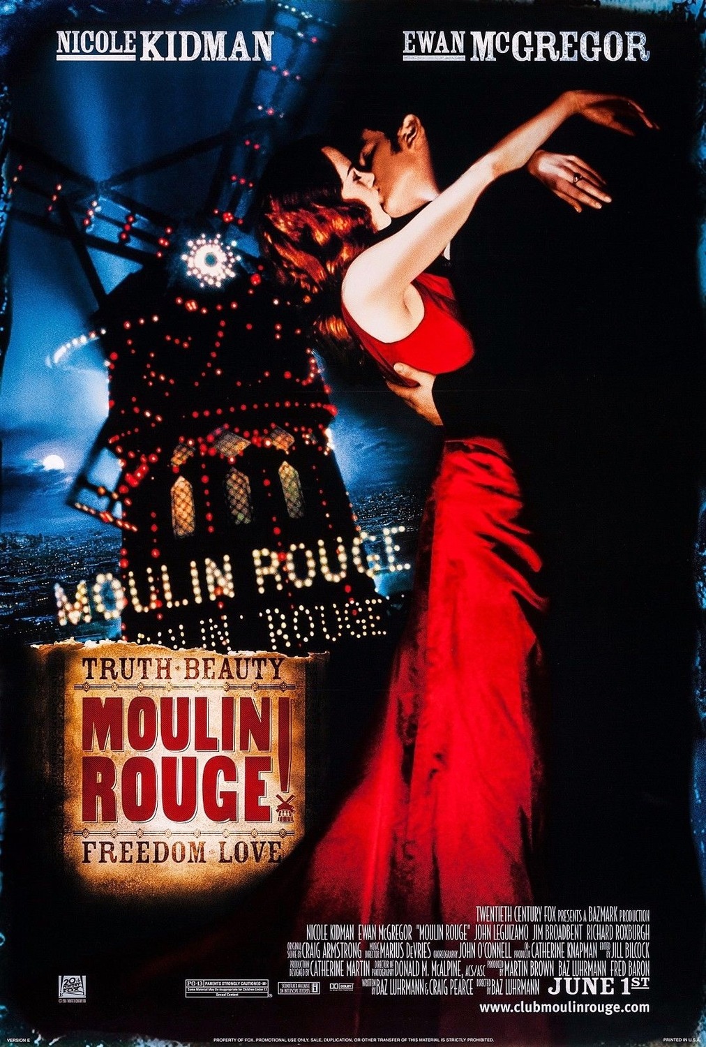 Extra Large Movie Poster Image for Moulin Rouge (#1 of 7)