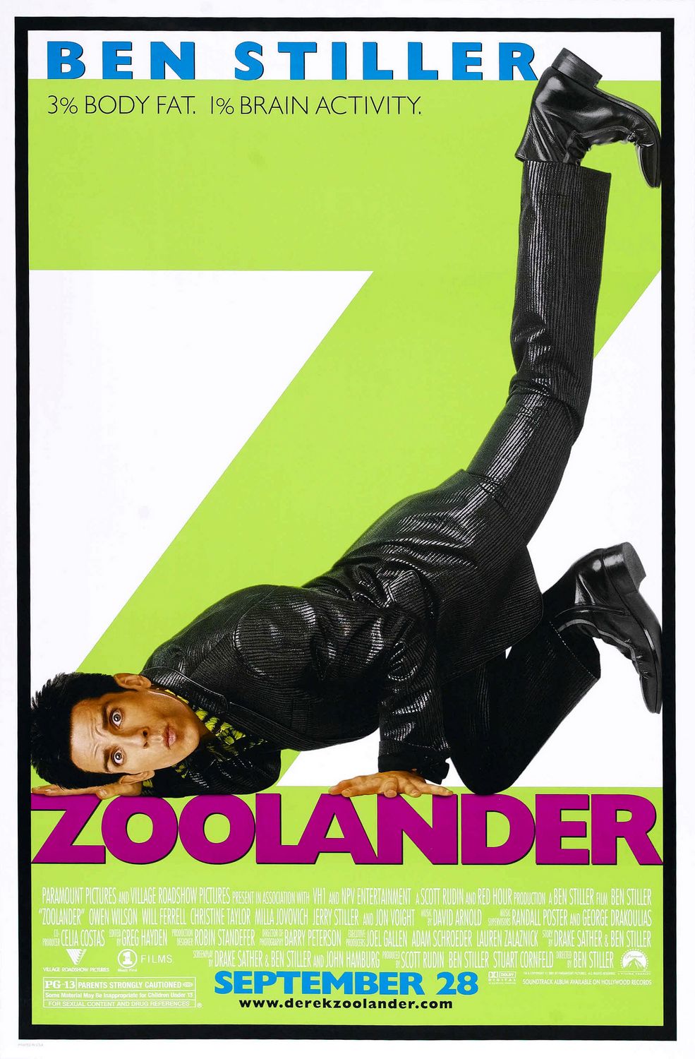 Extra Large Movie Poster Image for Zoolander 