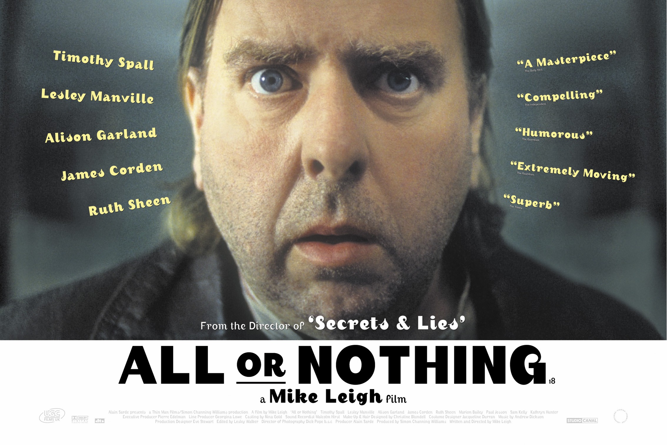 Mega Sized Movie Poster Image for All or Nothing (#1 of 2)