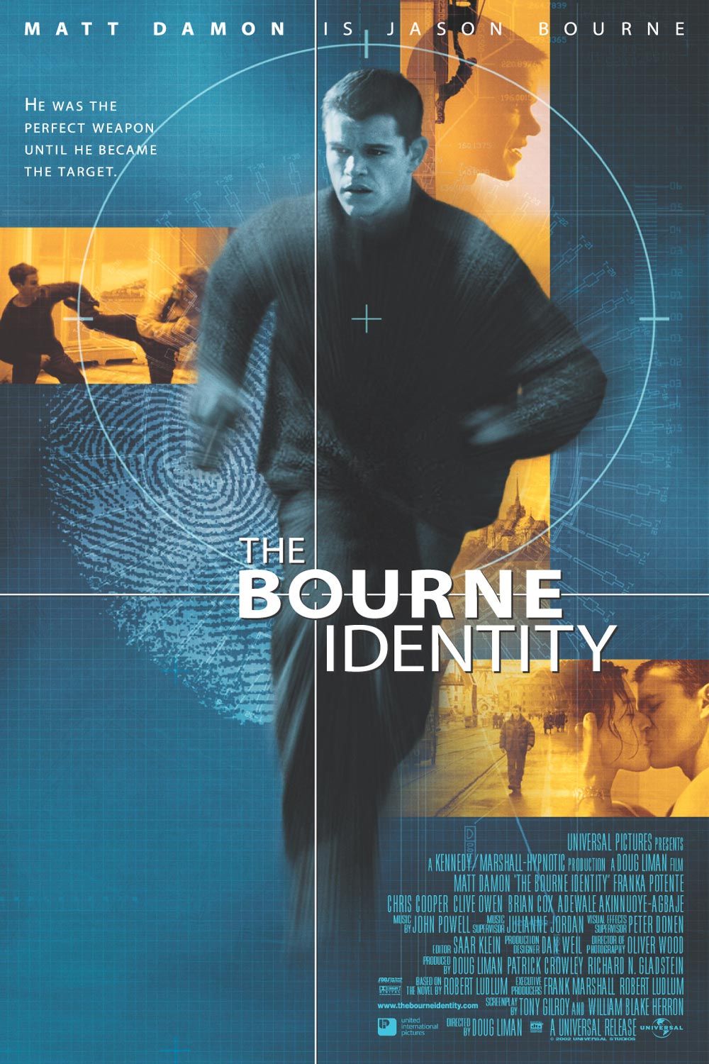 Extra Large Movie Poster Image for The Bourne Identity (#1 of 3)