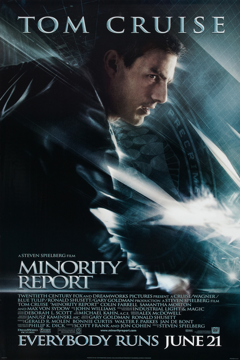 Extra Large Movie Poster Image for Minority Report (#2 of 5)