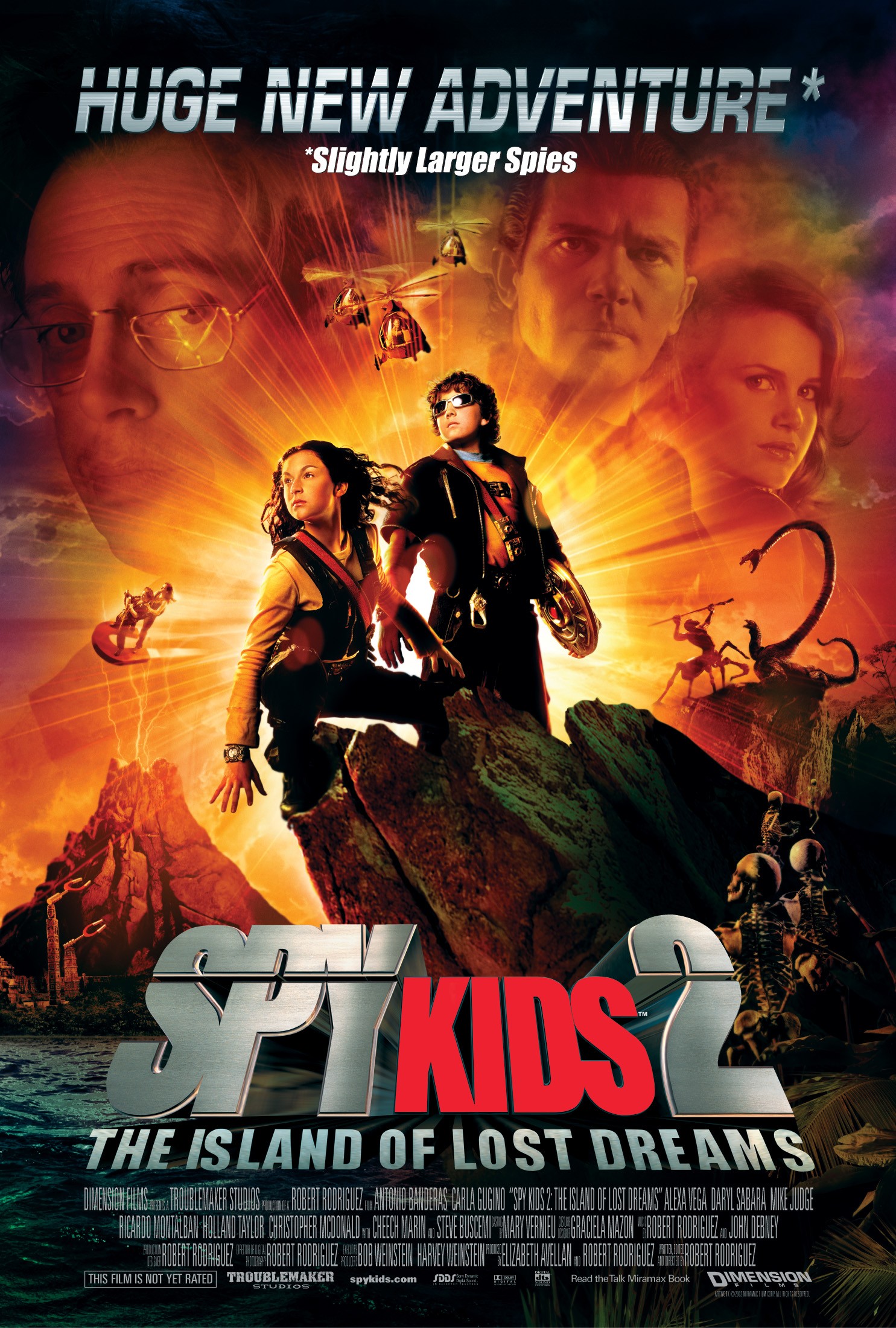 Mega Sized Movie Poster Image for Spy Kids 2: The Island of Lost Dreams (#2 of 3)