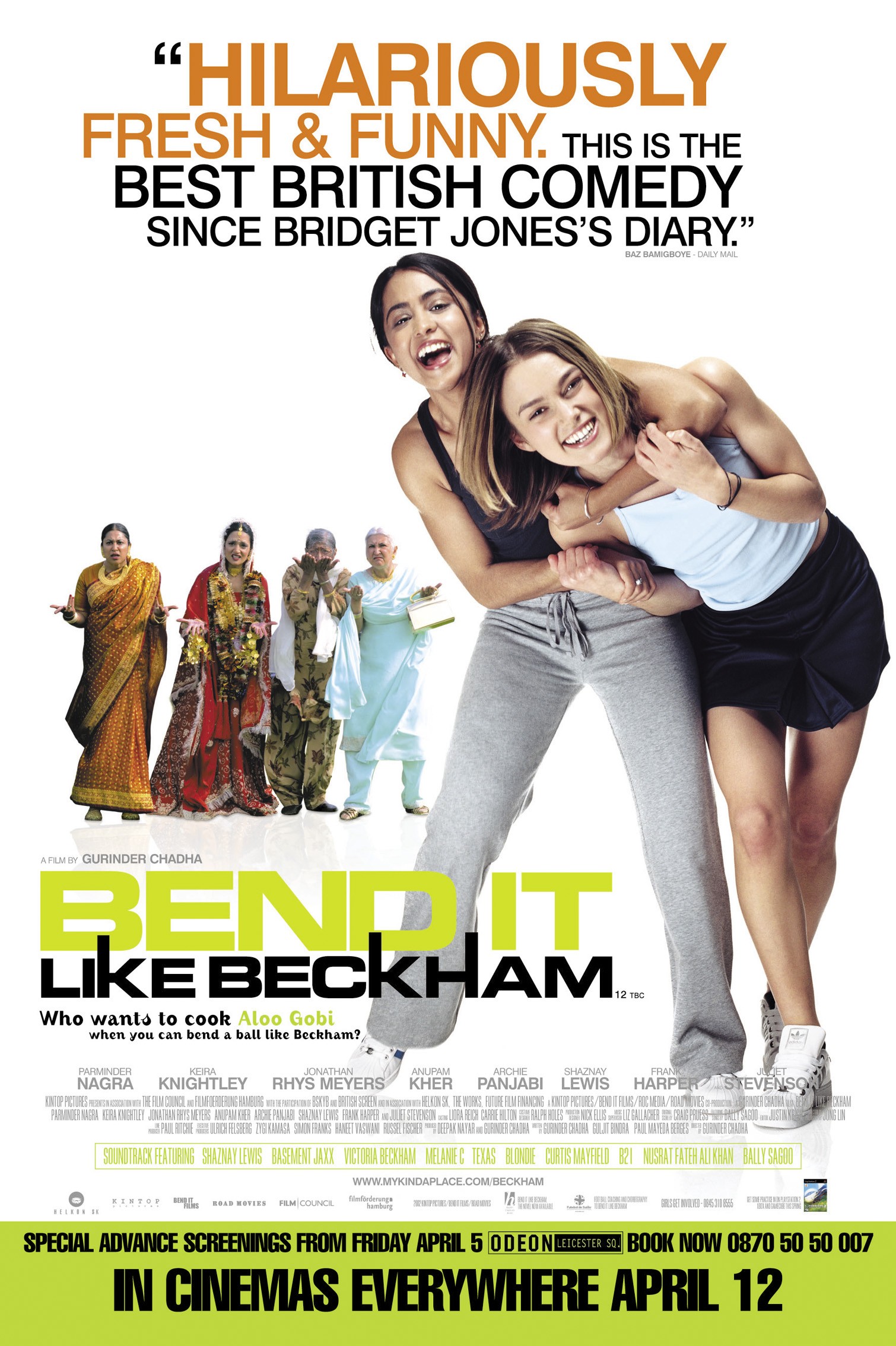 Mega Sized Movie Poster Image for Bend it Like Beckham (#2 of 6)