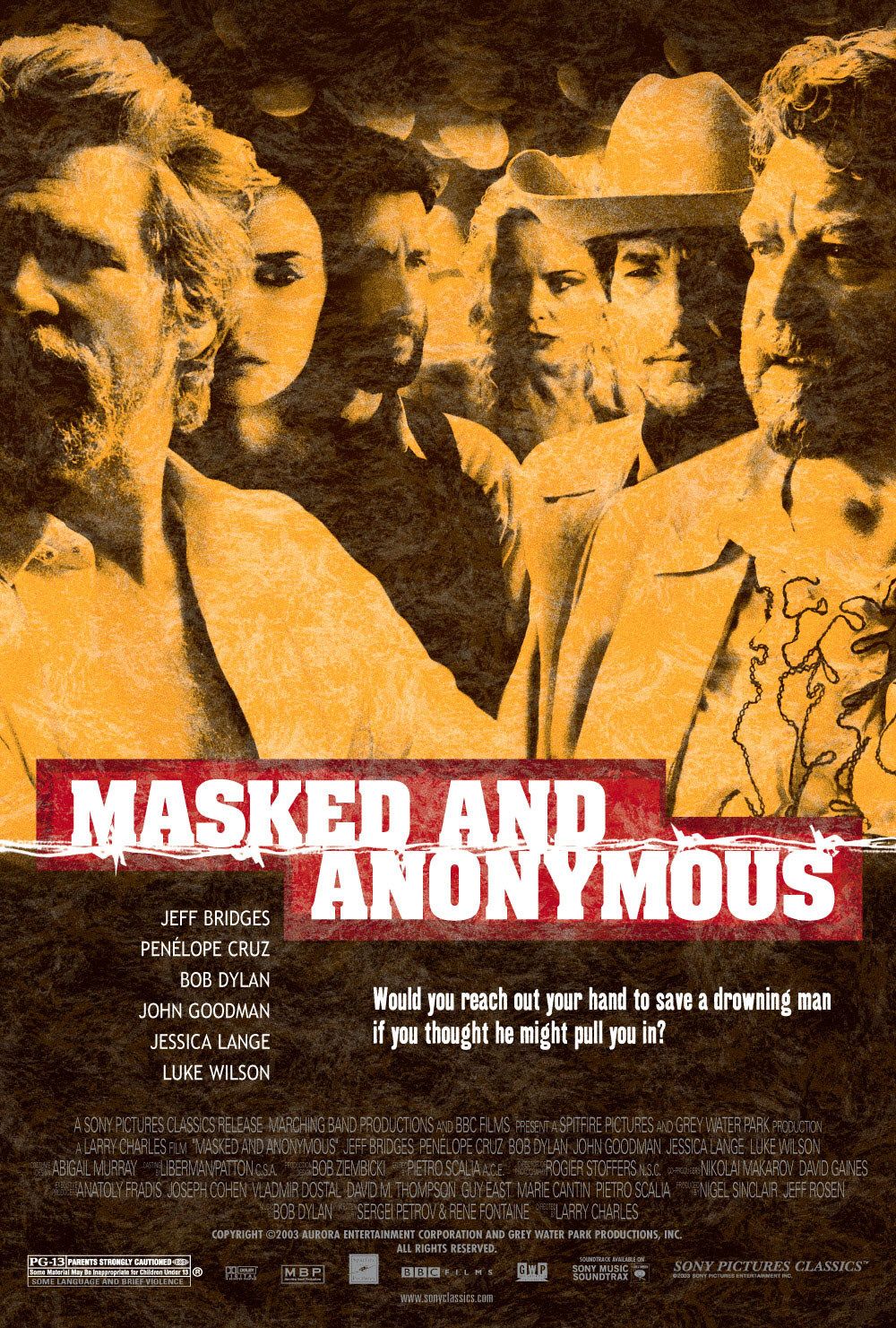 Extra Large Movie Poster Image for Masked and Anonymous (#1 of 2)
