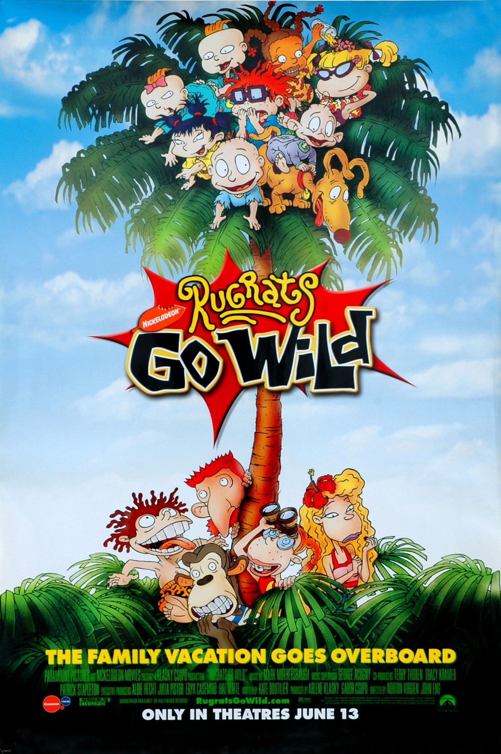 Extra Large Movie Poster Image for Rugrats Go Wild (#1 of 2)
