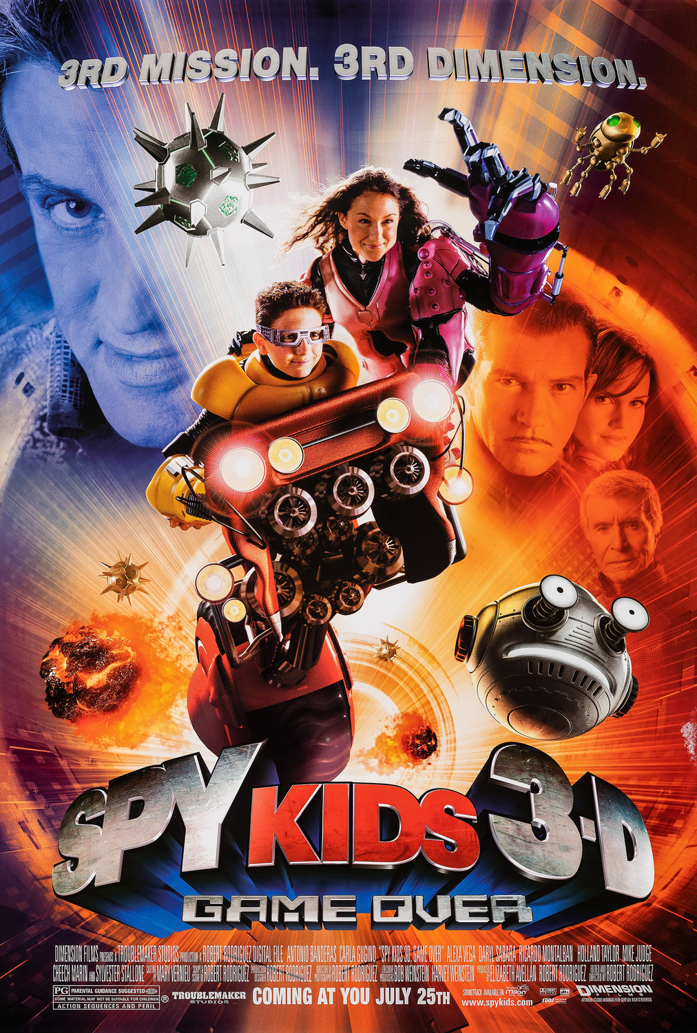Extra Large Movie Poster Image for Spy Kids 3-D: Game Over (#1 of 3)