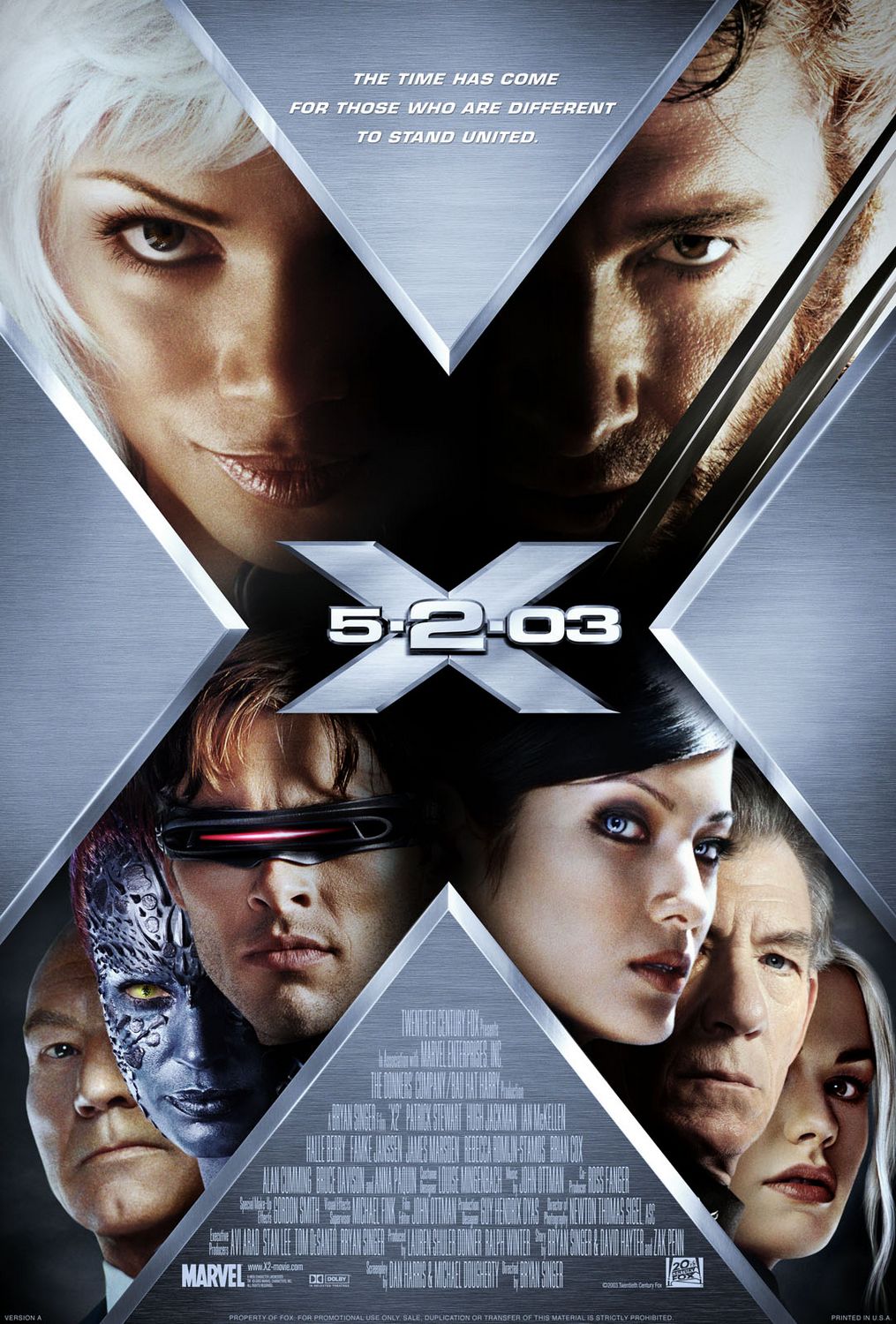 Extra Large Movie Poster Image for X-Men 2 (#2 of 8)