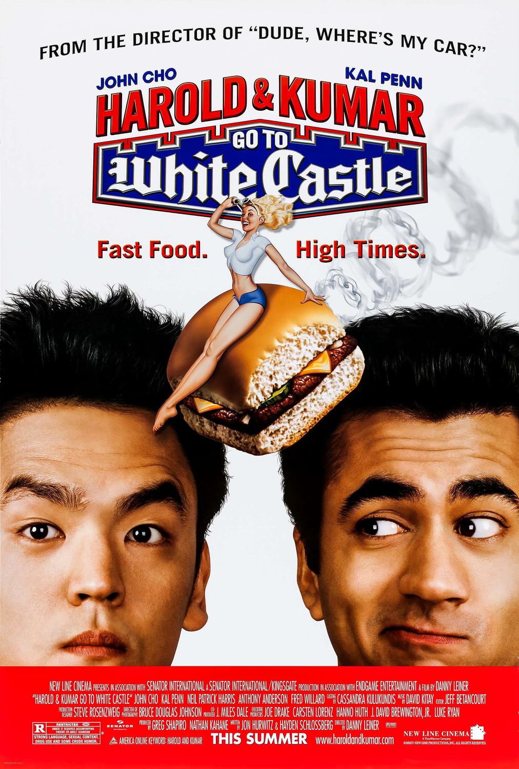 Extra Large Movie Poster Image for Harold & Kumar Go To White Castle (#1 of 5)