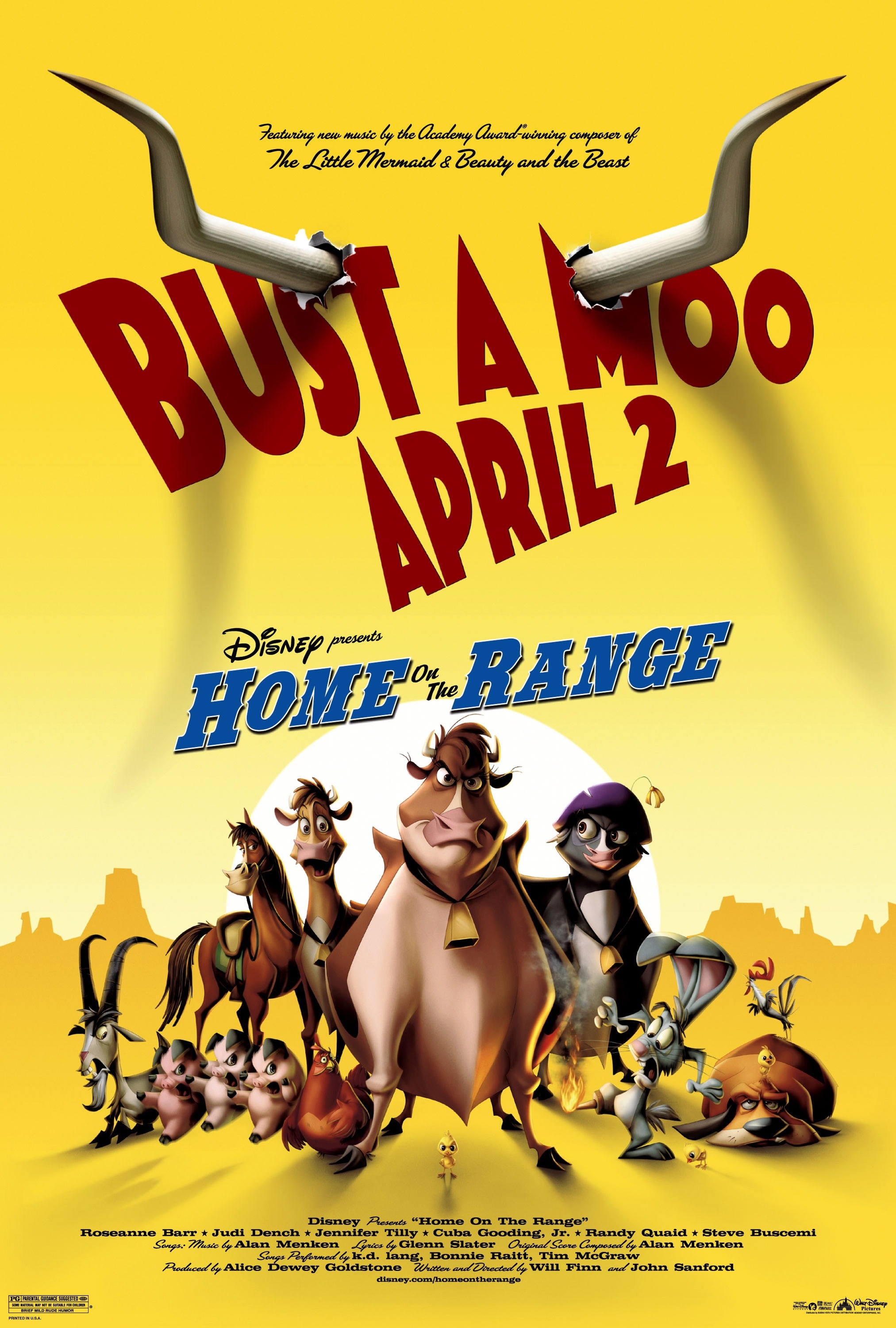 Mega Sized Movie Poster Image for Home on the Range (#1 of 3)