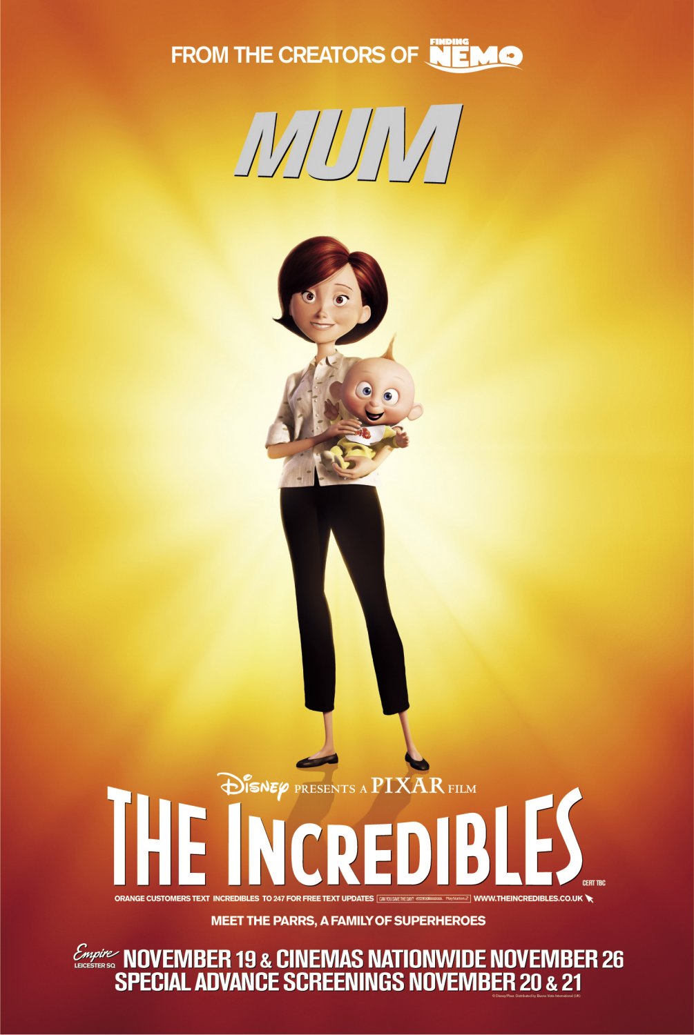 Extra Large Movie Poster Image for The Incredibles (#23 of 27)