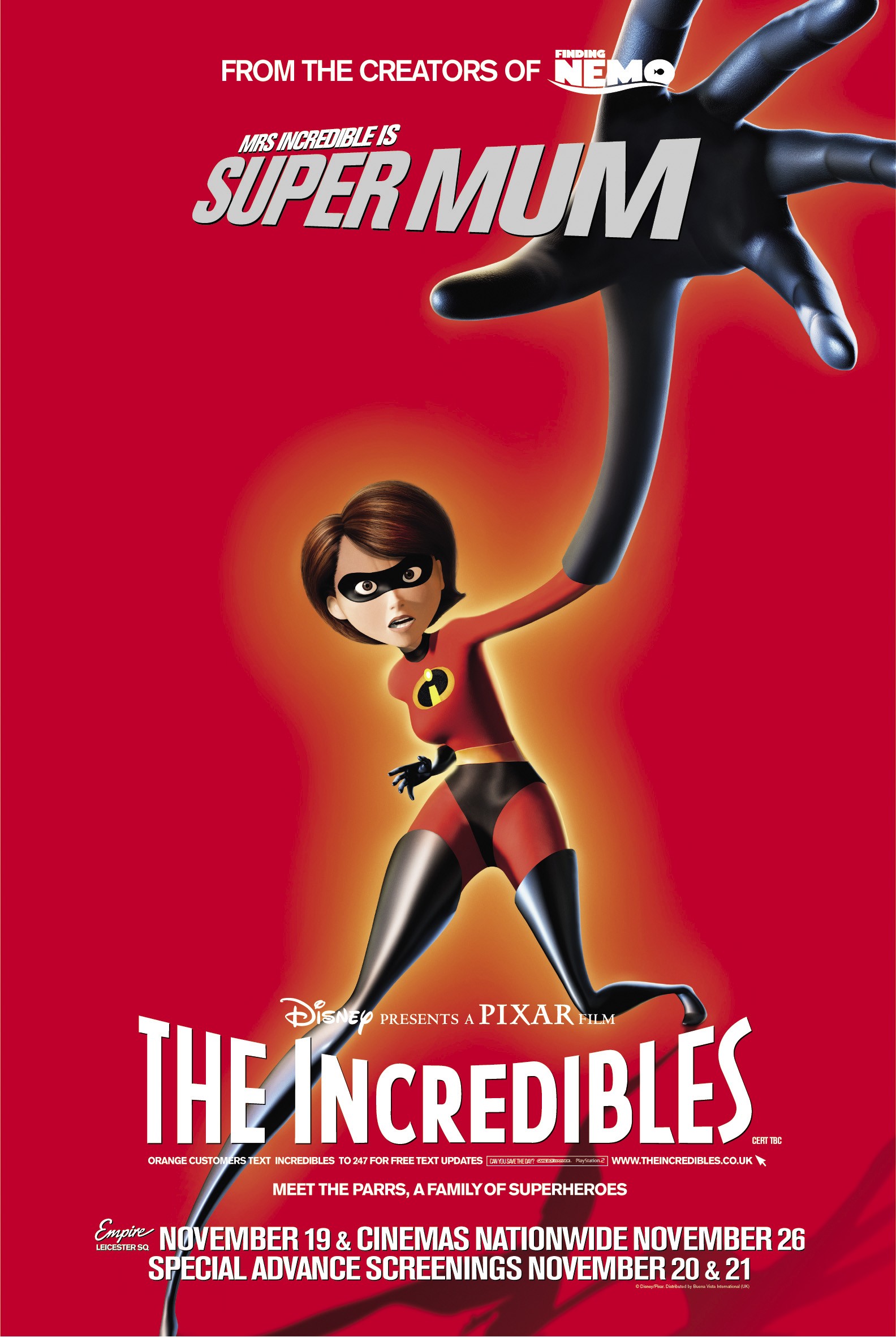Mega Sized Movie Poster Image for The Incredibles (#24 of 27)