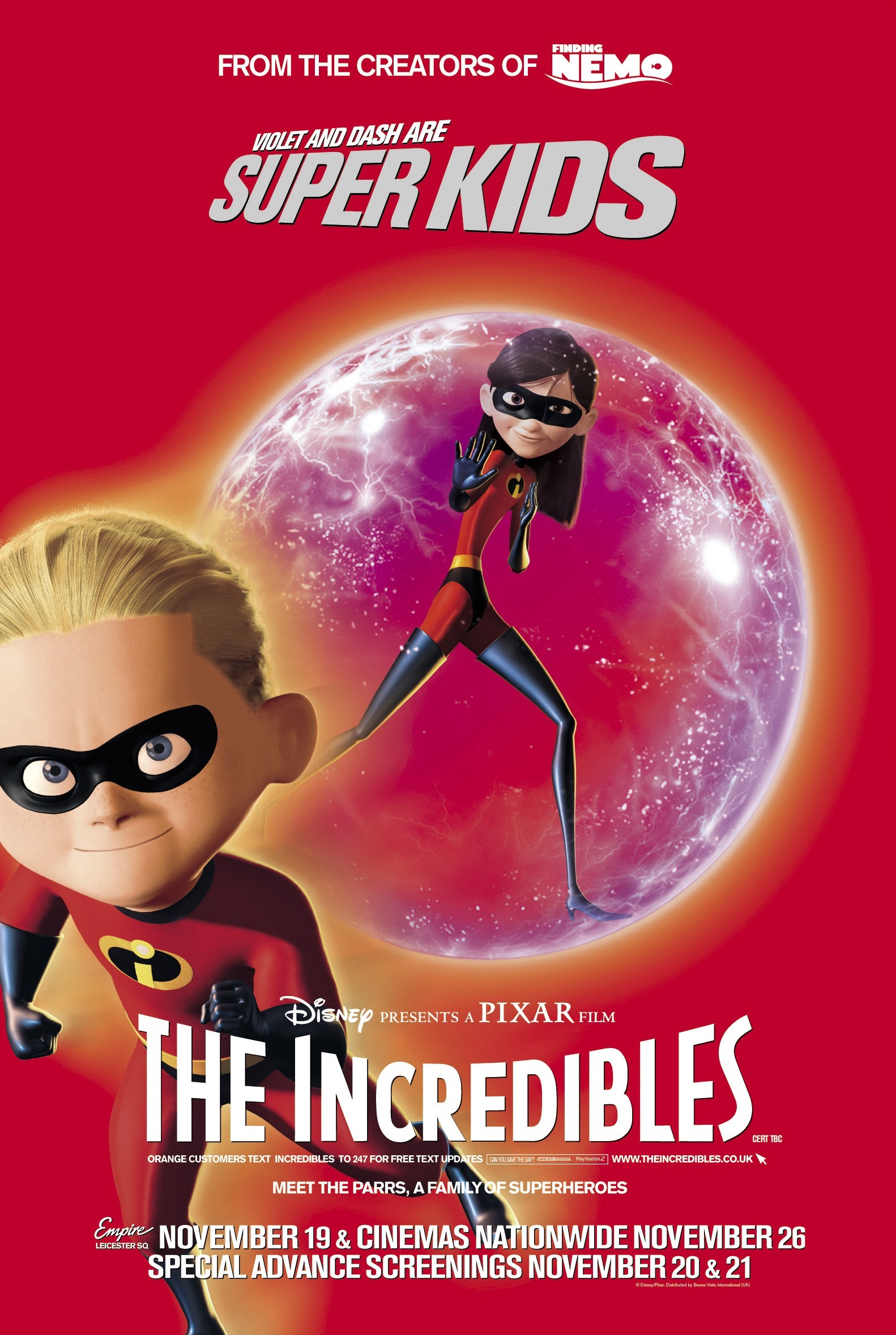 Mega Sized Movie Poster Image for The Incredibles (#26 of 27)