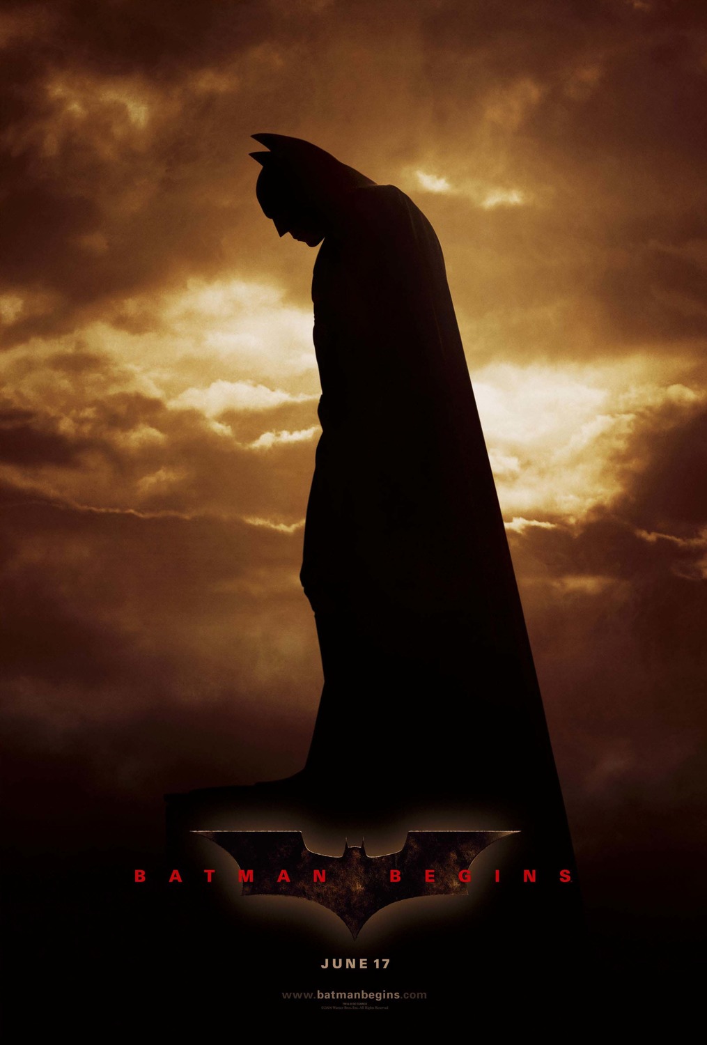 Extra Large Movie Poster Image for Batman Begins (#1 of 14)