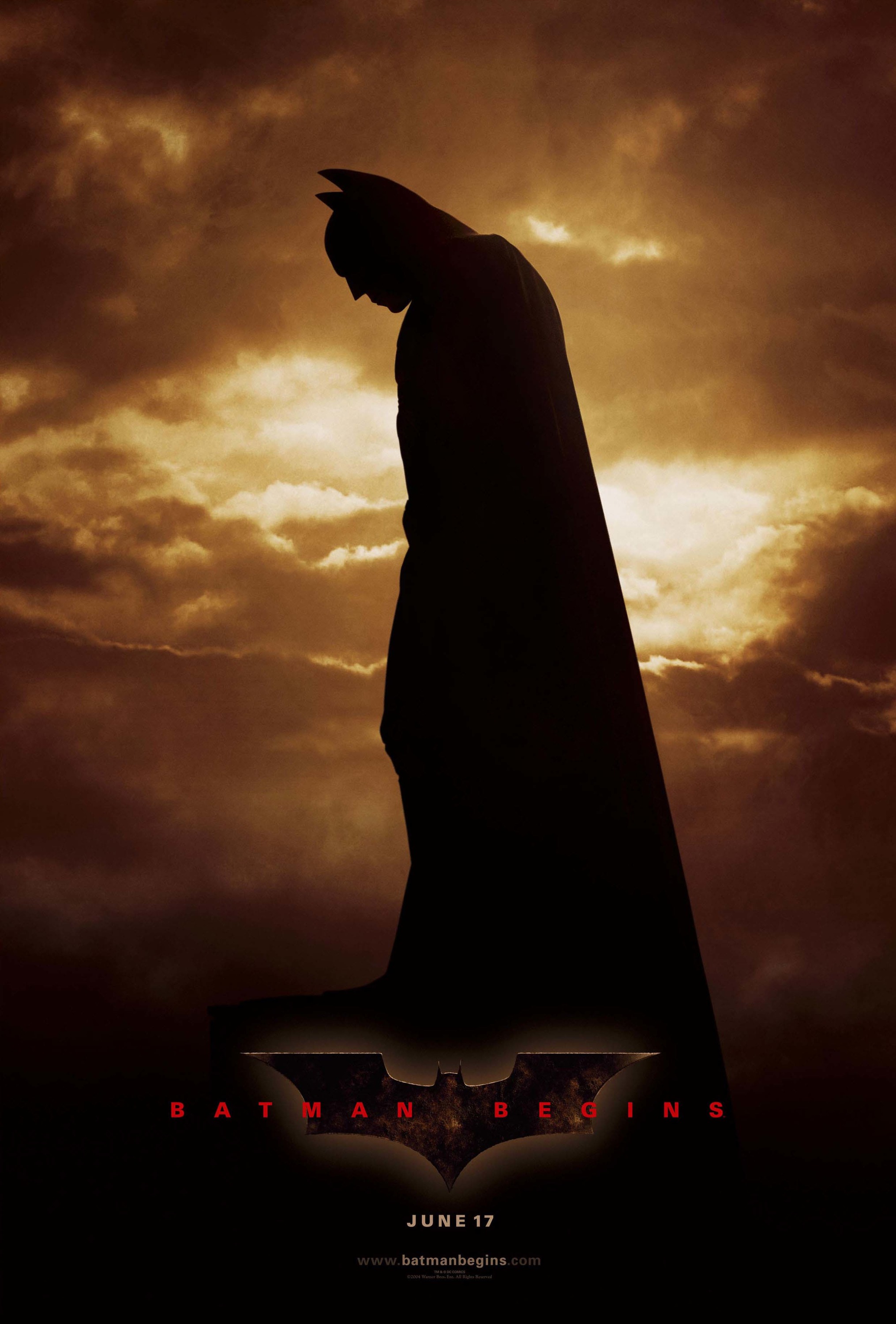Mega Sized Movie Poster Image for Batman Begins (#1 of 14)